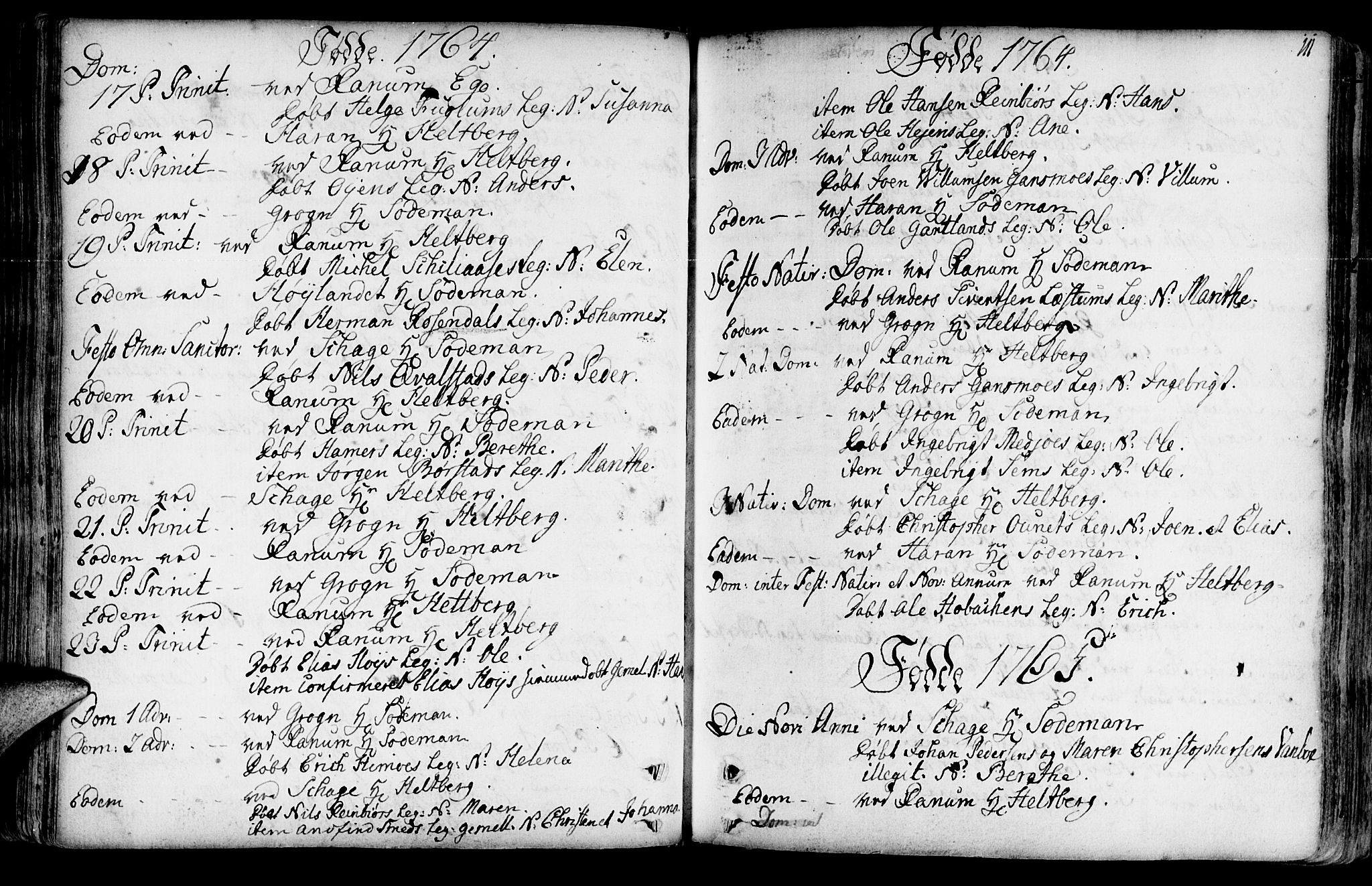 Ministerialprotokoller, klokkerbøker og fødselsregistre - Nord-Trøndelag, SAT/A-1458/764/L0542: Parish register (official) no. 764A02, 1748-1779, p. 111