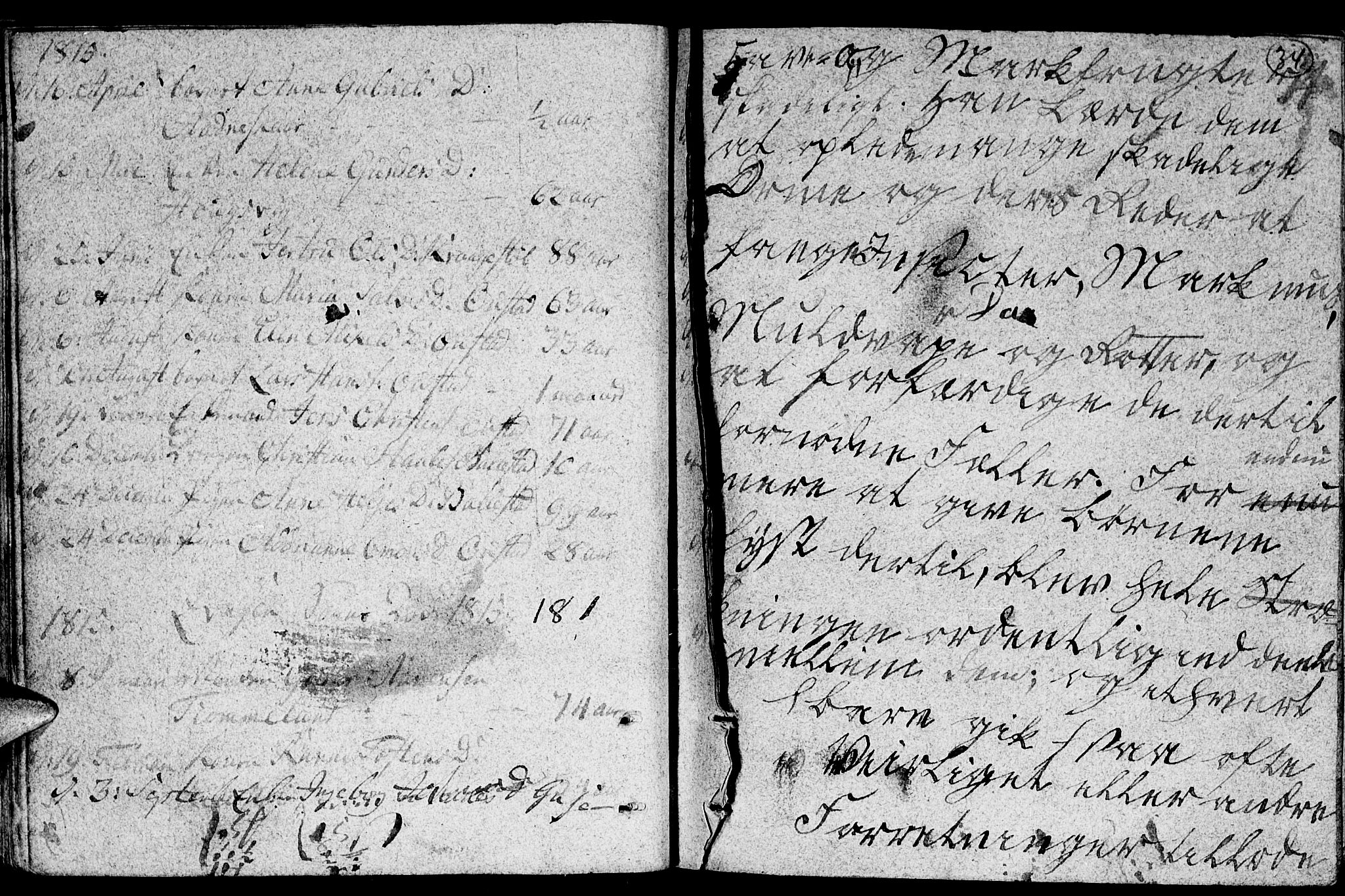 Lyngdal sokneprestkontor, AV/SAK-1111-0029/F/Fa/Fac/L0005: Parish register (official) no. A 5, 1804-1815, p. 34