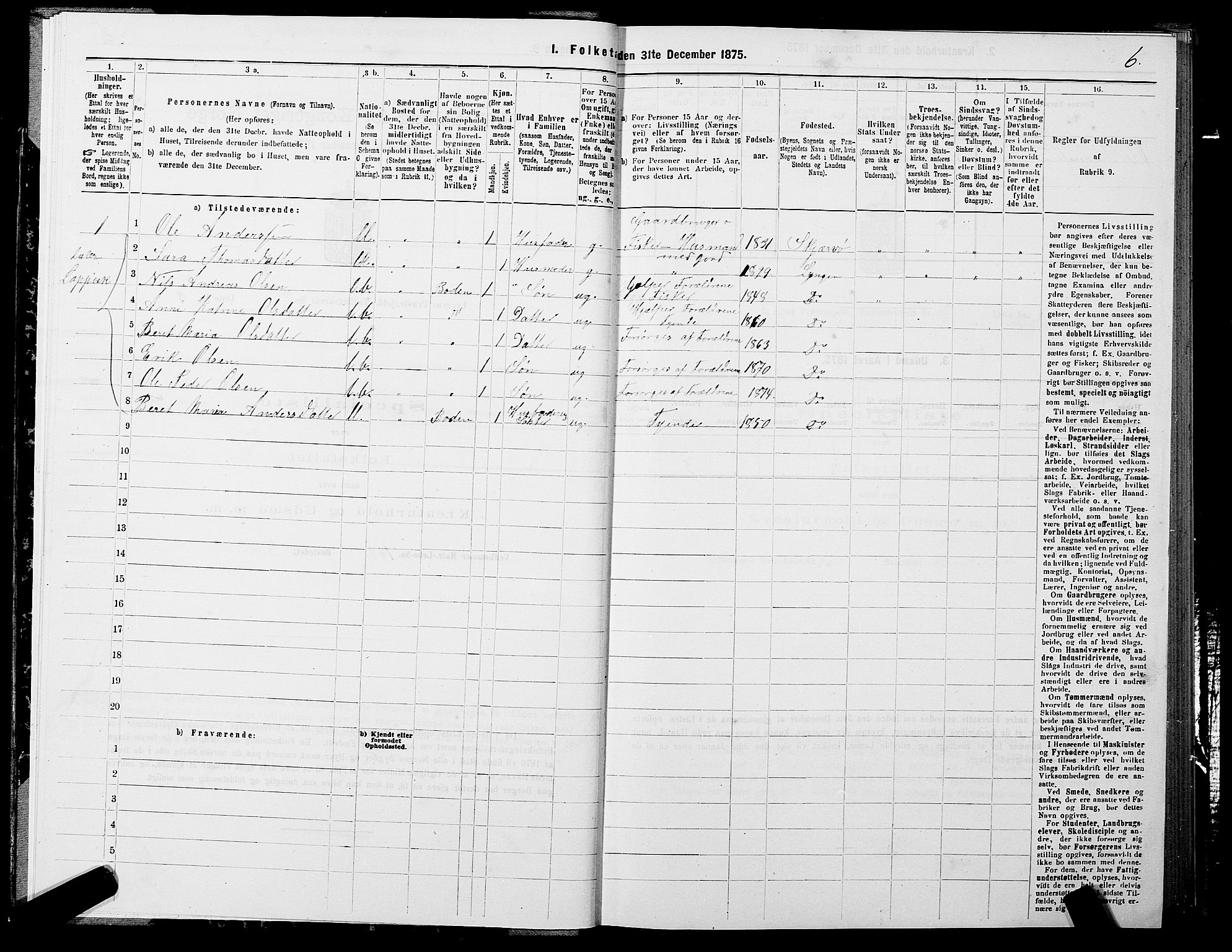 SATØ, 1875 census for 1938P Lyngen, 1875, p. 2006