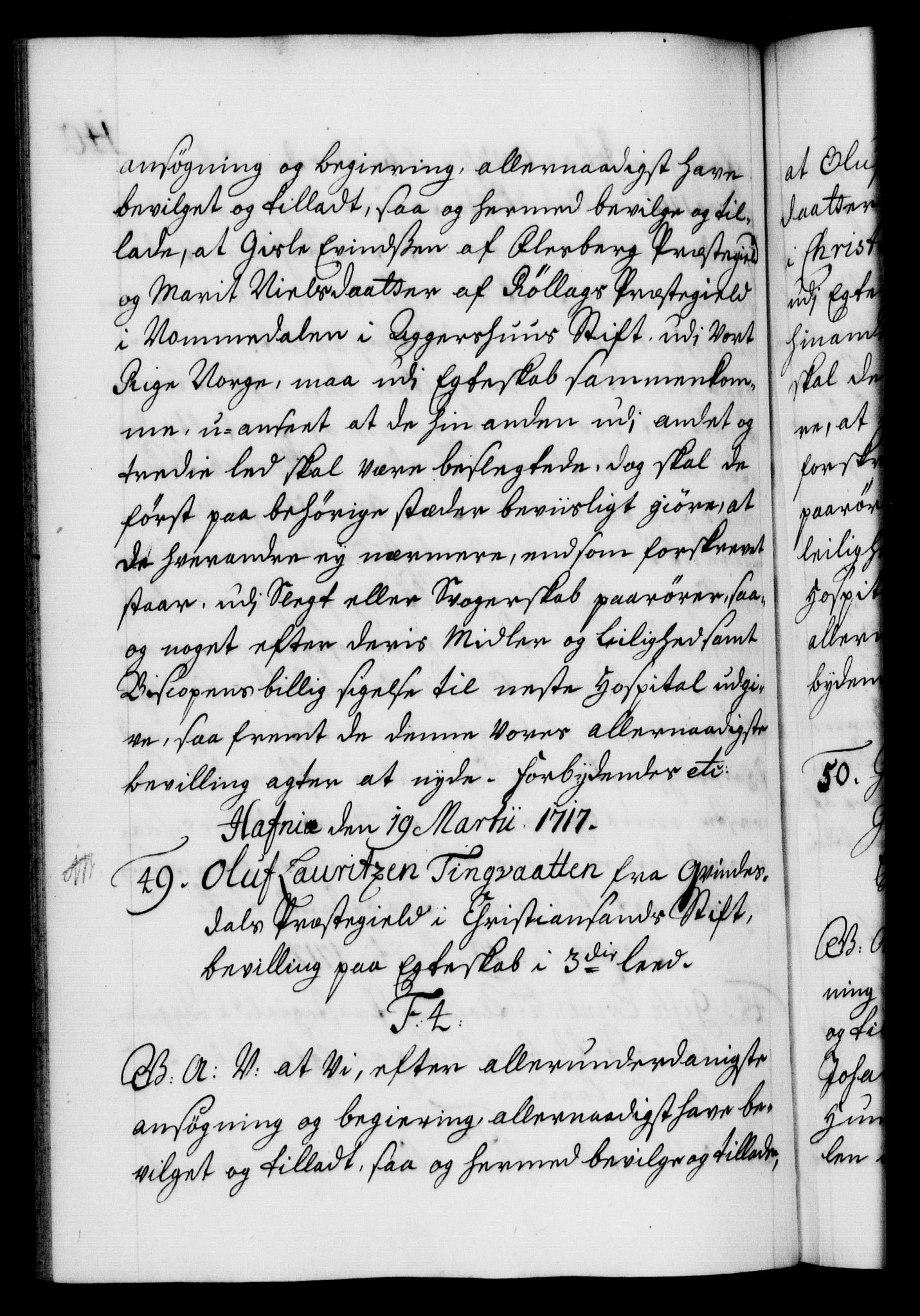 Danske Kanselli 1572-1799, AV/RA-EA-3023/F/Fc/Fca/Fcaa/L0022: Norske registre, 1716-1719, p. 140b