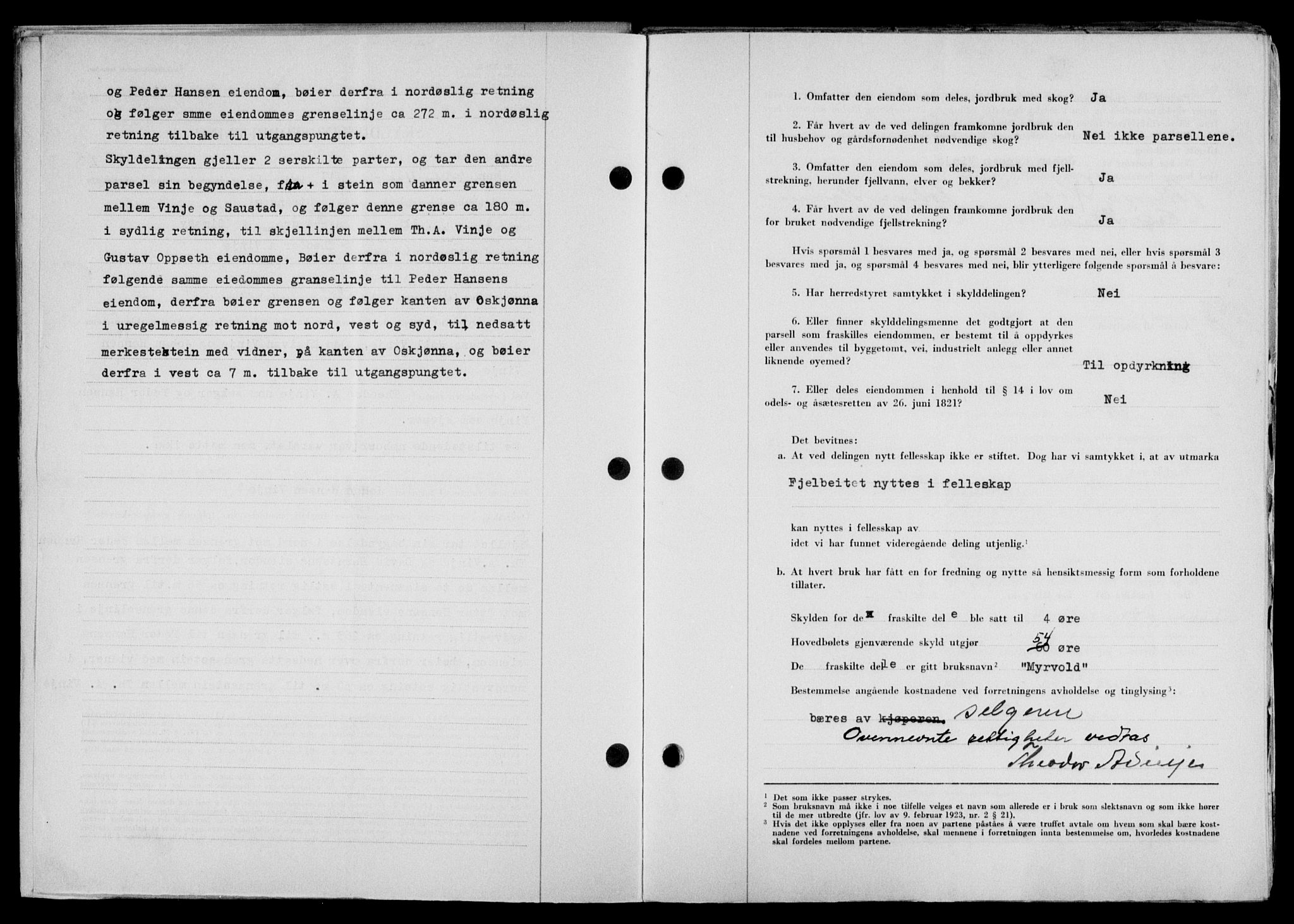 Lofoten sorenskriveri, AV/SAT-A-0017/1/2/2C/L0022a: Mortgage book no. 22a, 1949-1950, Diary no: : 3168/1949