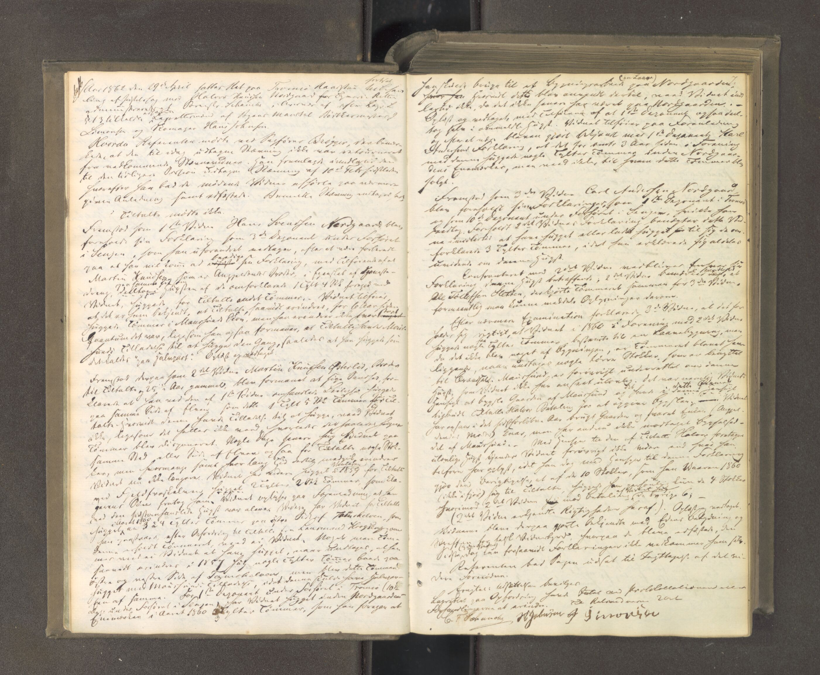 Tromsø sorenskriveri 1855-, AV/SATØ-S-0050/F/Fe/L0126: Ekstrarettsprotokoll med register, 1862-1864, p. 6b-7a