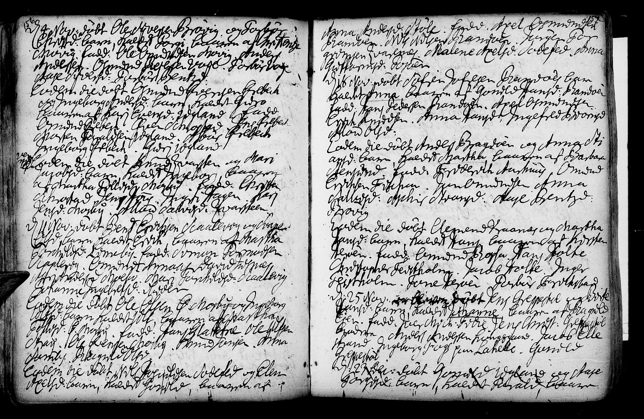 Oddernes sokneprestkontor, SAK/1111-0033/F/Fa/Faa/L0002: Parish register (official) no. A 2, 1719-1764, p. 156-157