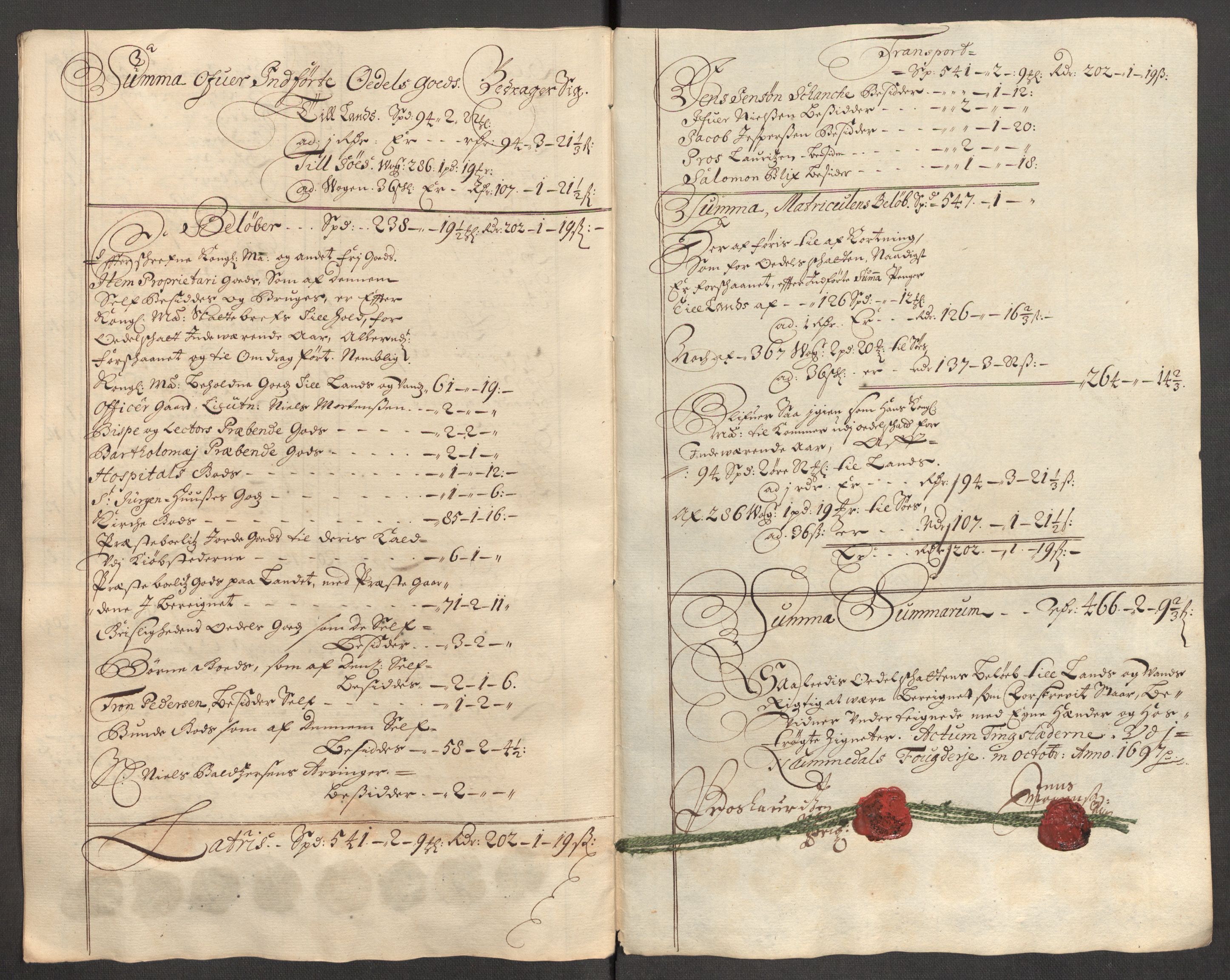 Rentekammeret inntil 1814, Reviderte regnskaper, Fogderegnskap, AV/RA-EA-4092/R64/L4425: Fogderegnskap Namdal, 1696-1698, p. 223