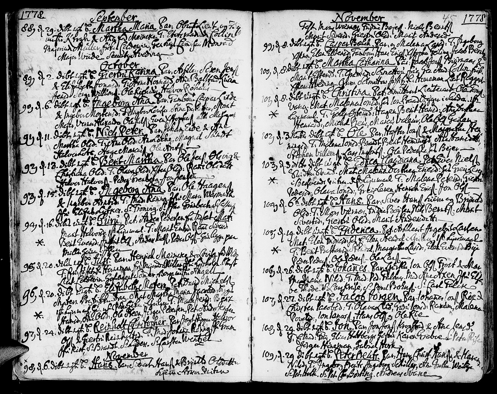 Ministerialprotokoller, klokkerbøker og fødselsregistre - Sør-Trøndelag, SAT/A-1456/601/L0039: Parish register (official) no. 601A07, 1770-1819, p. 45