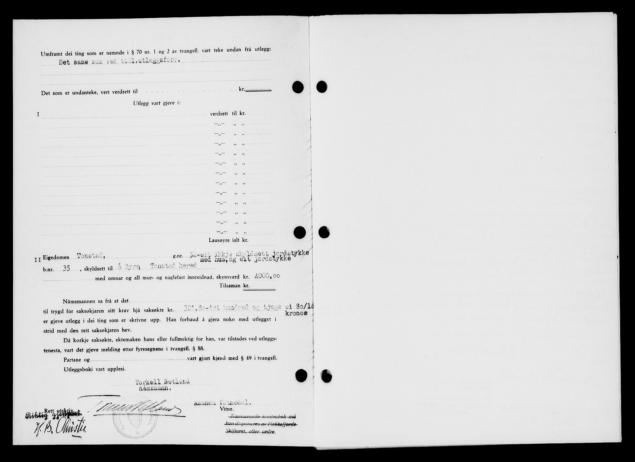 Flekkefjord sorenskriveri, SAK/1221-0001/G/Gb/Gba/L0046: Mortgage book no. 44, 1930-1931, Deed date: 03.03.1931