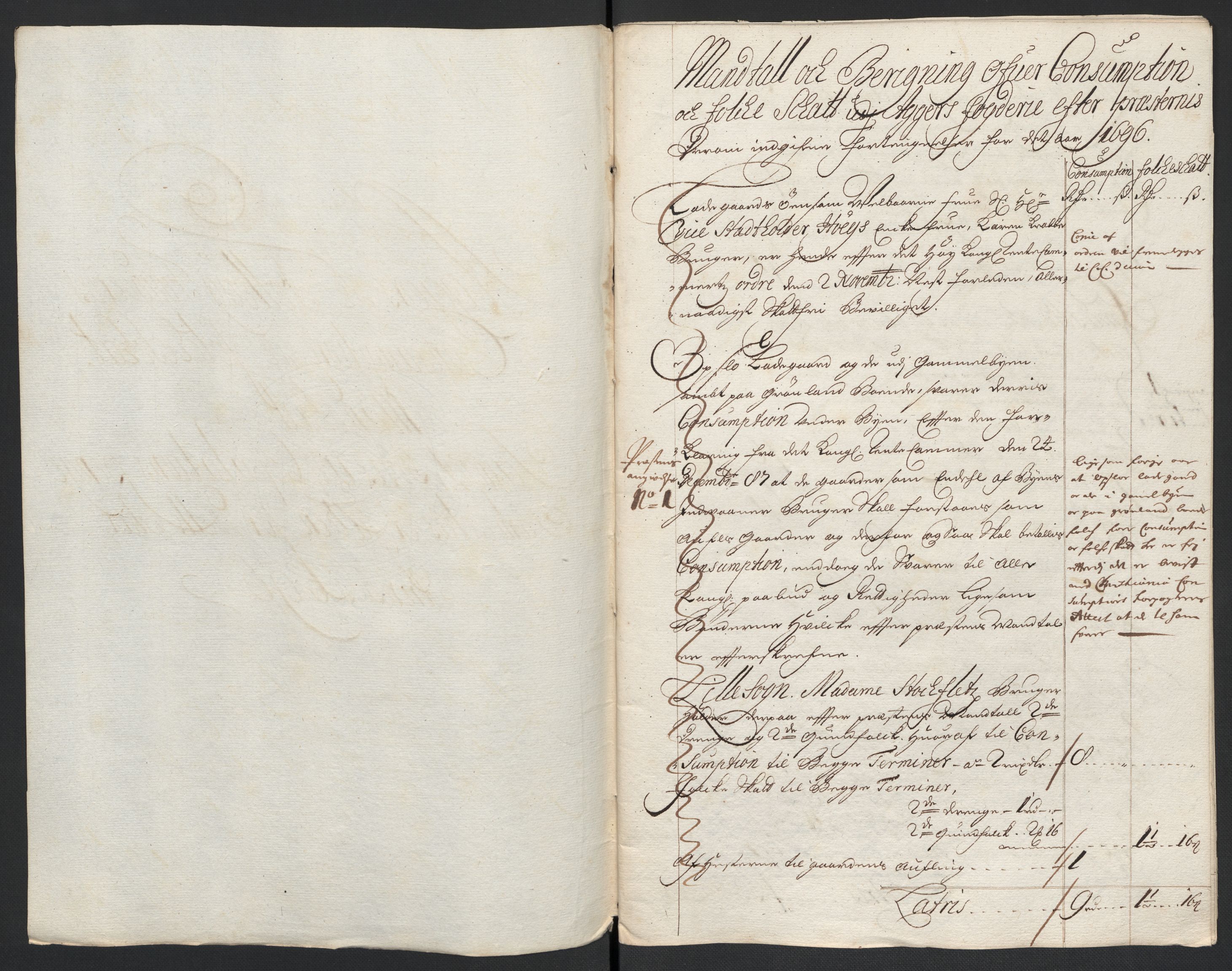 Rentekammeret inntil 1814, Reviderte regnskaper, Fogderegnskap, RA/EA-4092/R10/L0440: Fogderegnskap Aker og Follo, 1696-1697, p. 141