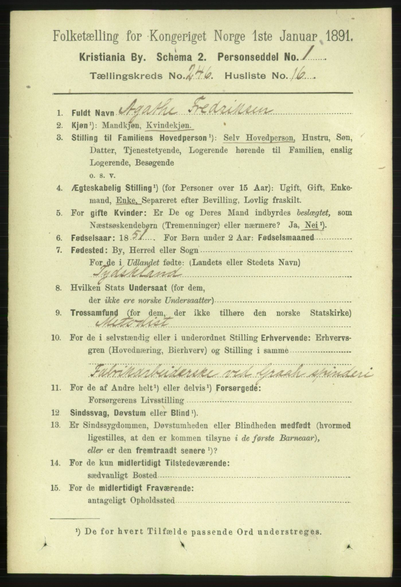 RA, 1891 census for 0301 Kristiania, 1891, p. 150360