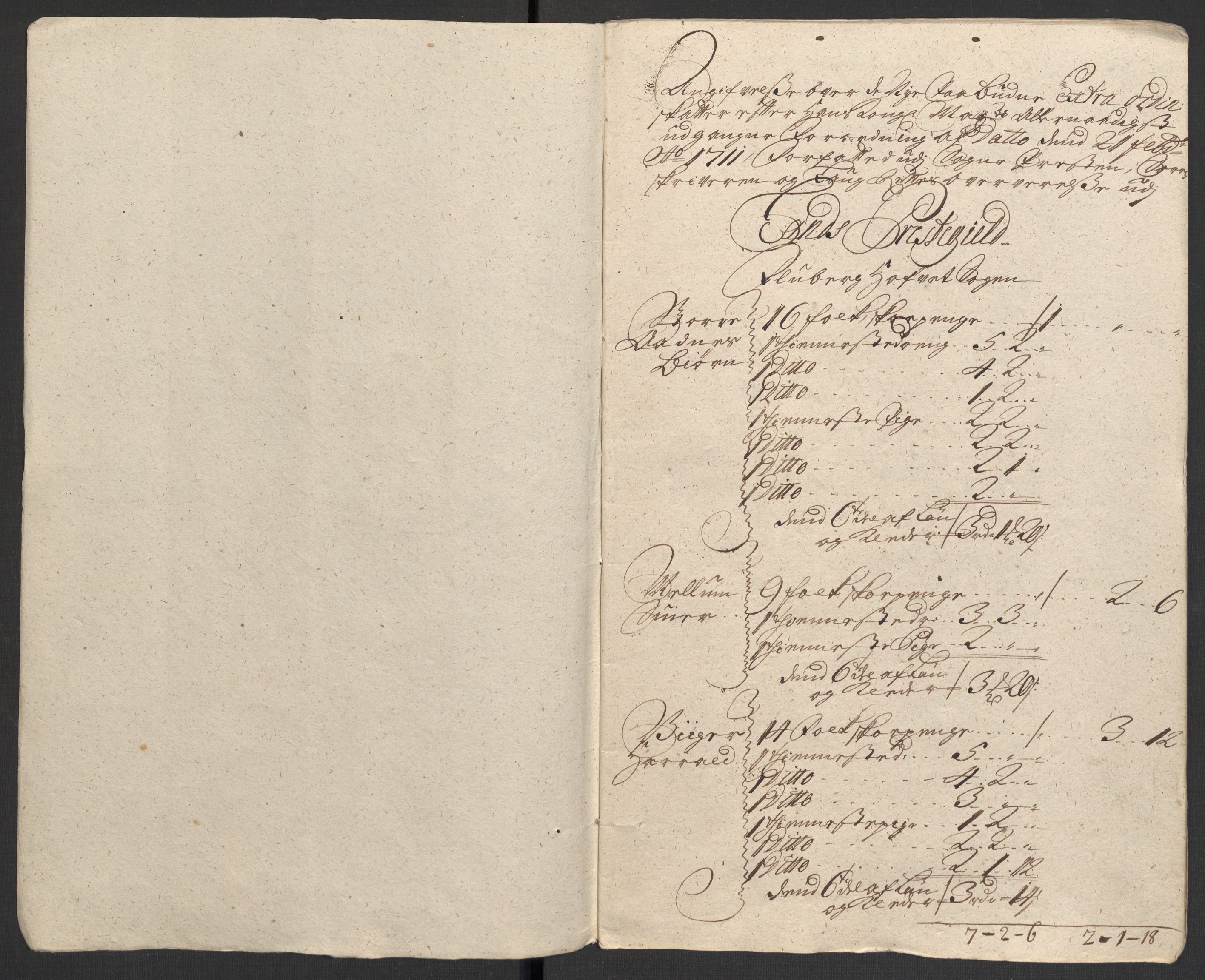 Rentekammeret inntil 1814, Reviderte regnskaper, Fogderegnskap, AV/RA-EA-4092/R18/L1308: Fogderegnskap Hadeland, Toten og Valdres, 1711, p. 325