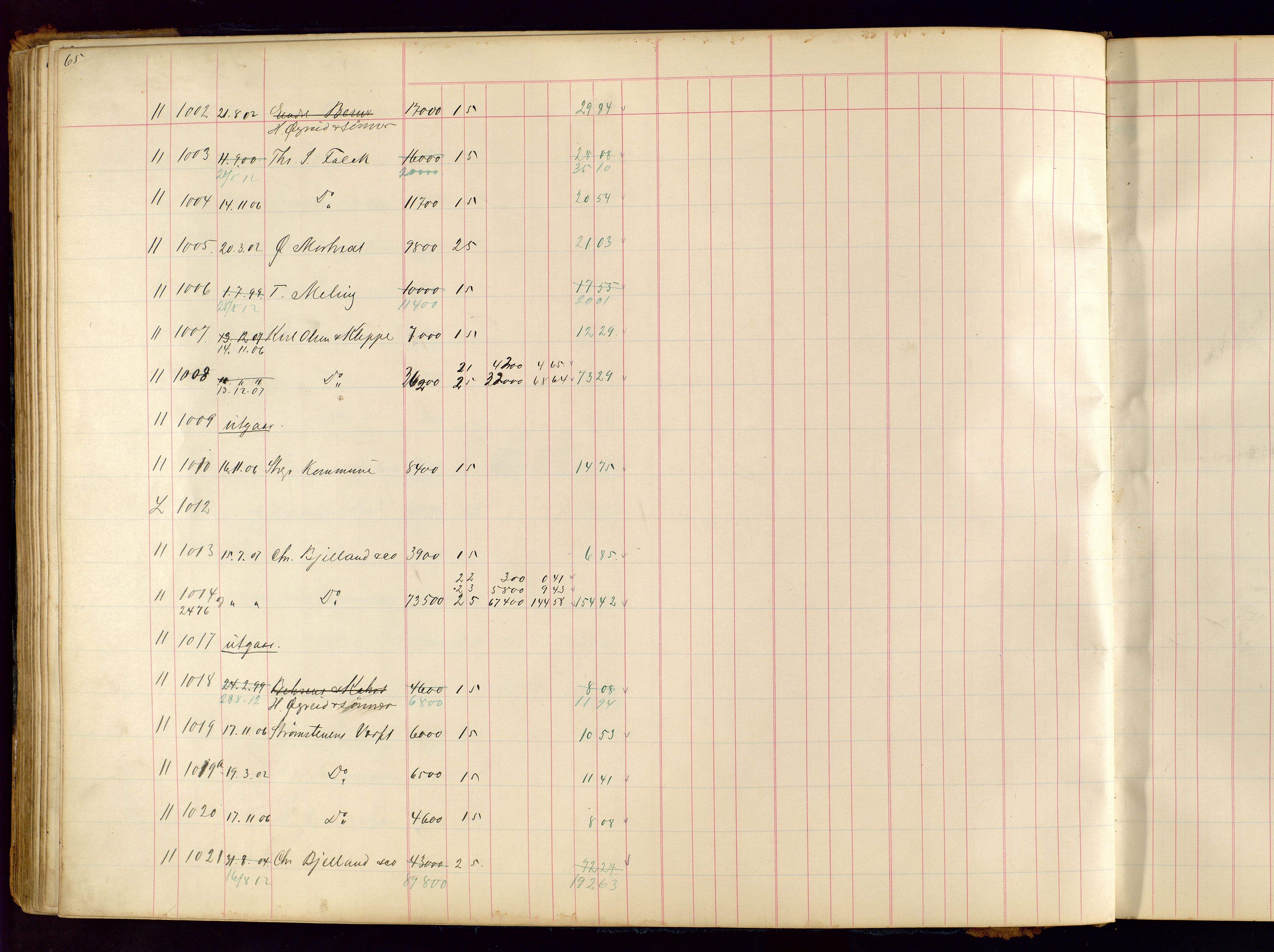 Norges Brannkasse Stavanger, AV/SAST-A-102143/F/Fc/L0001: Brannkontingentprotokoll, 1903-1912, p. 65