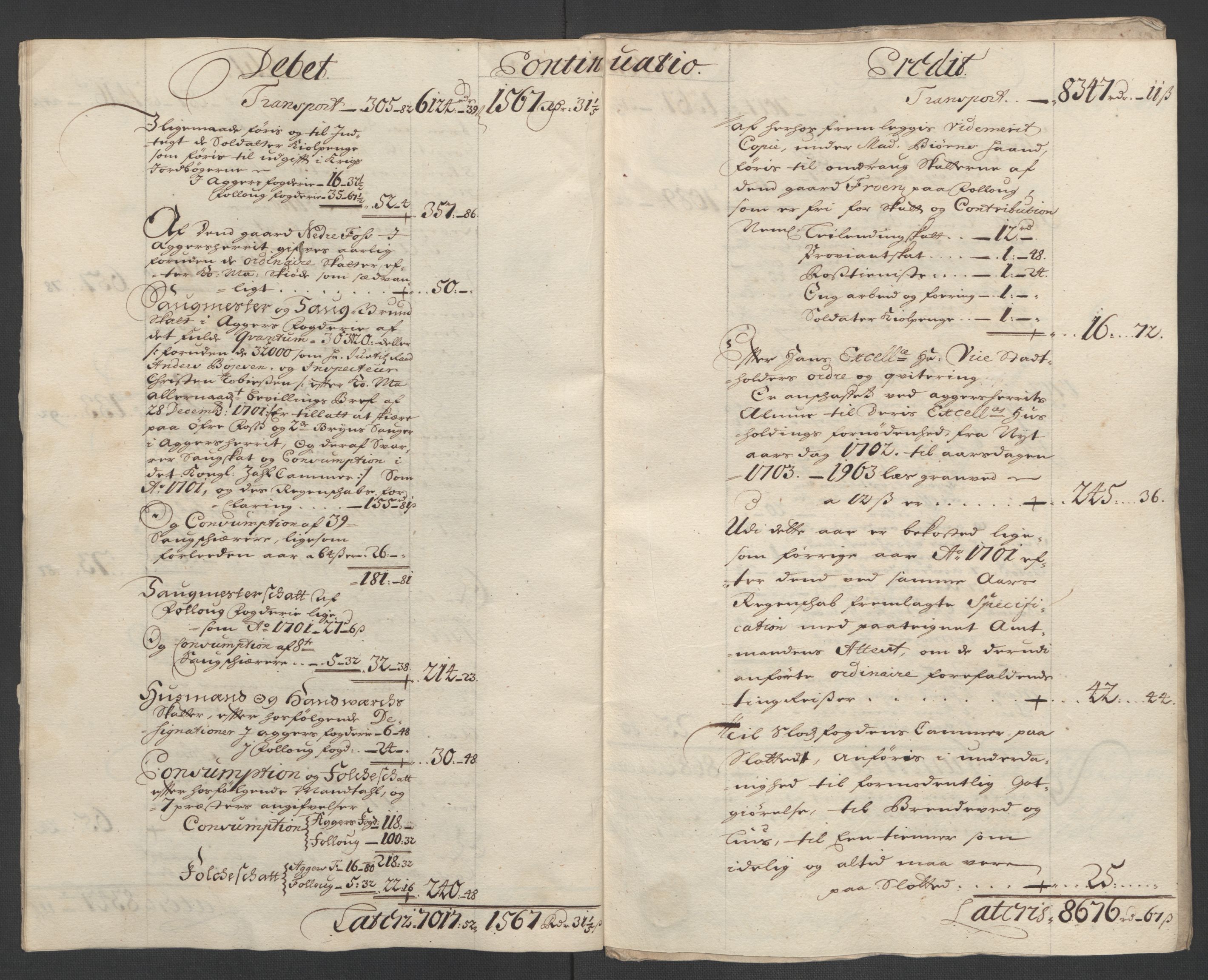 Rentekammeret inntil 1814, Reviderte regnskaper, Fogderegnskap, AV/RA-EA-4092/R10/L0444: Fogderegnskap Aker og Follo, 1701-1702, p. 216