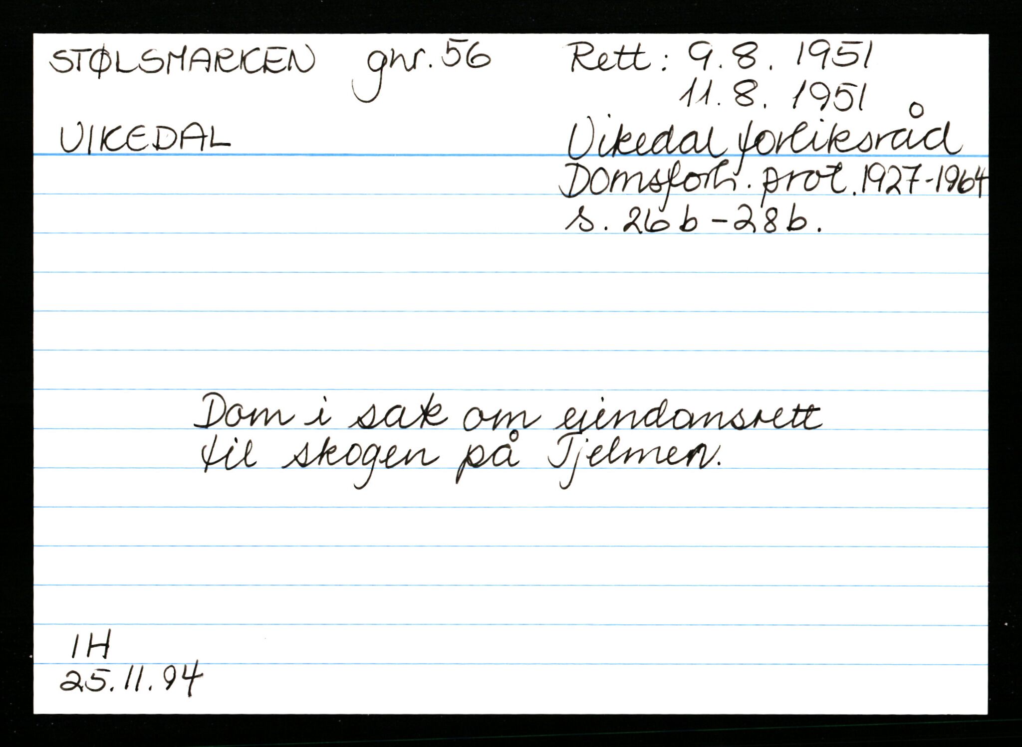 Statsarkivet i Stavanger, AV/SAST-A-101971/03/Y/Ym/L0056: Åstedskort sortert etter gårdsnavn: Stokkeland - Sund, 1600-1950, p. 594