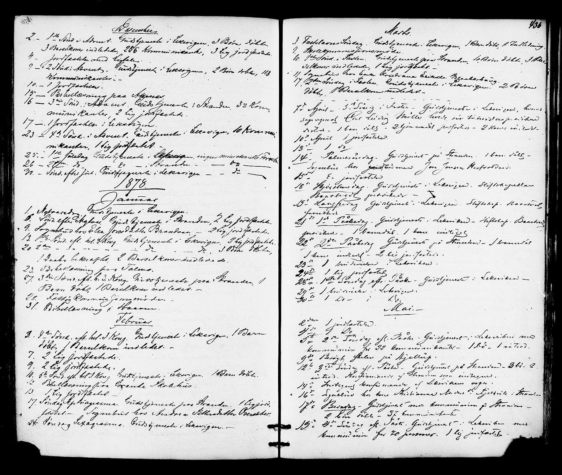 Ministerialprotokoller, klokkerbøker og fødselsregistre - Nord-Trøndelag, SAT/A-1458/701/L0009: Parish register (official) no. 701A09 /1, 1864-1882, p. 436