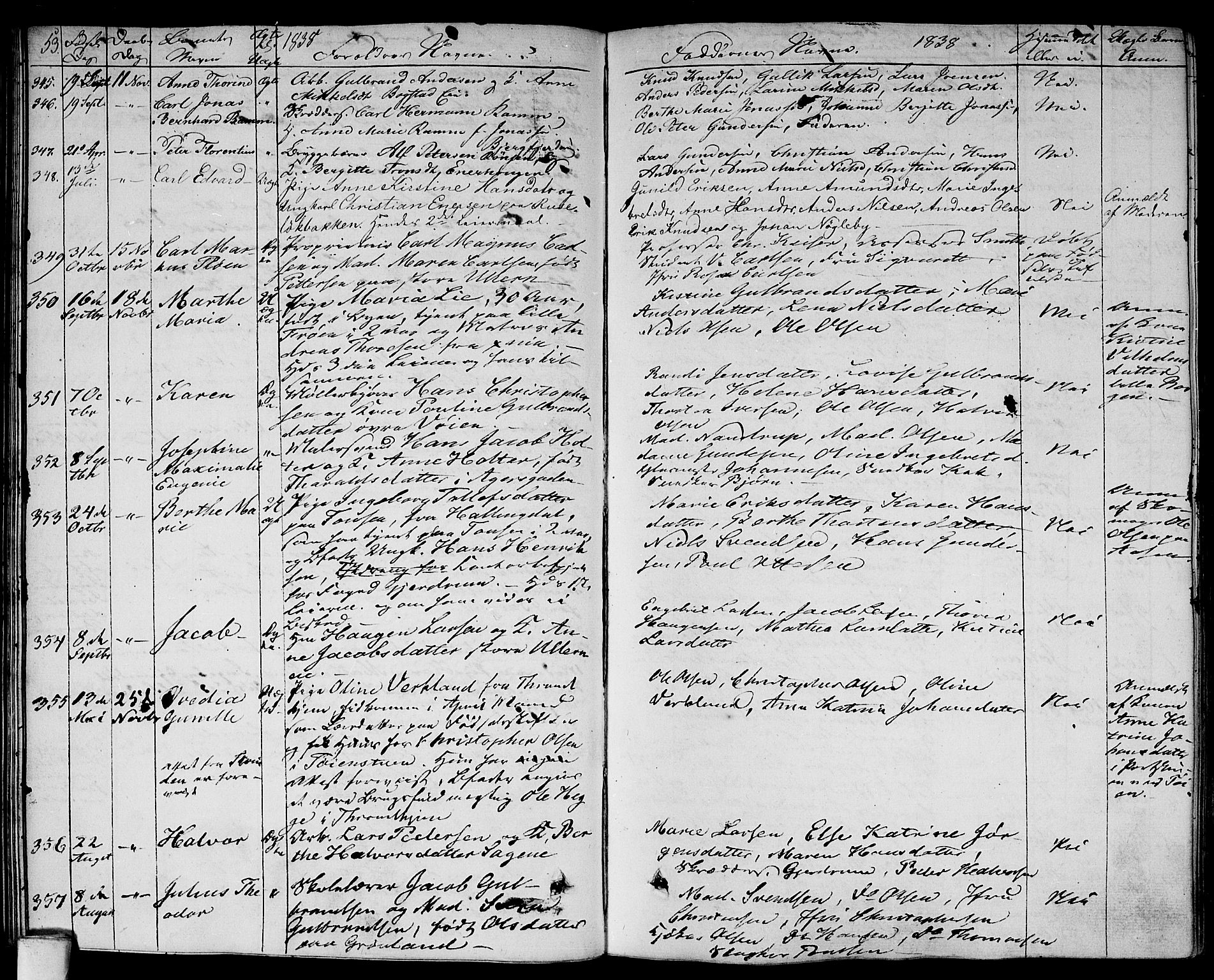 Aker prestekontor kirkebøker, AV/SAO-A-10861/F/L0016: Parish register (official) no. 16, 1827-1841, p. 53