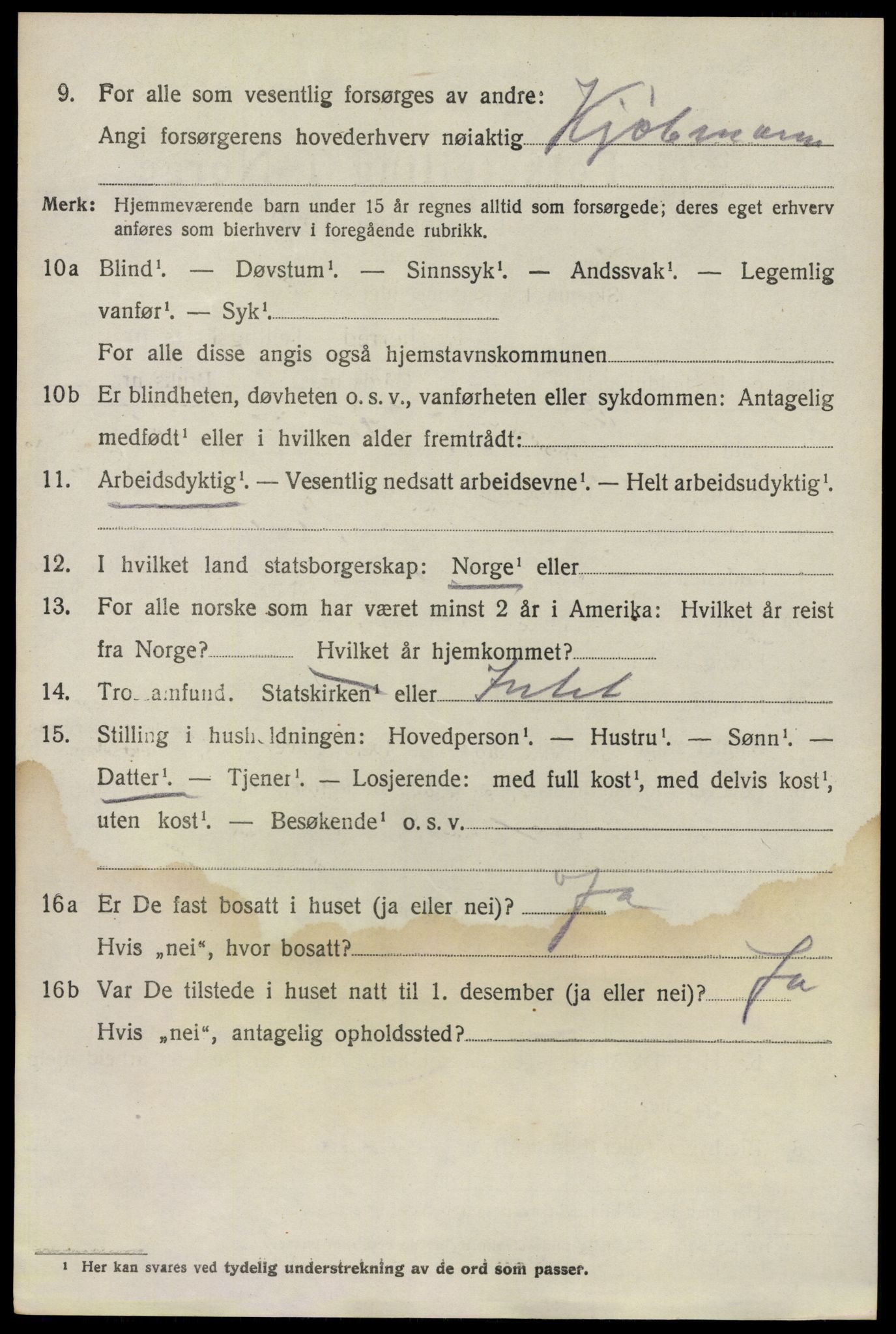 SAO, 1920 census for Lillestrøm, 1920, p. 3065