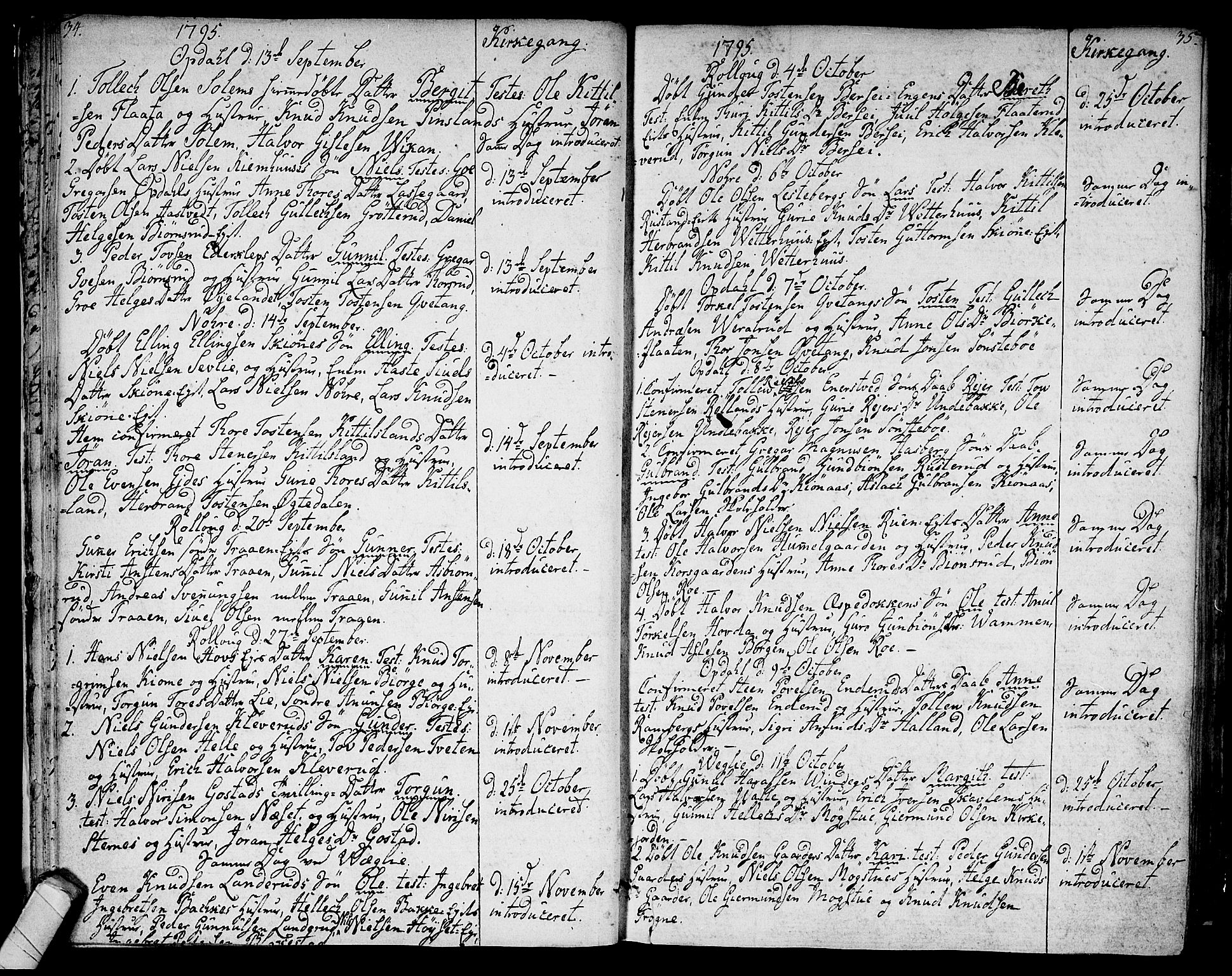 Rollag kirkebøker, AV/SAKO-A-240/F/Fa/L0005: Parish register (official) no. I 5, 1792-1814, p. 34-35