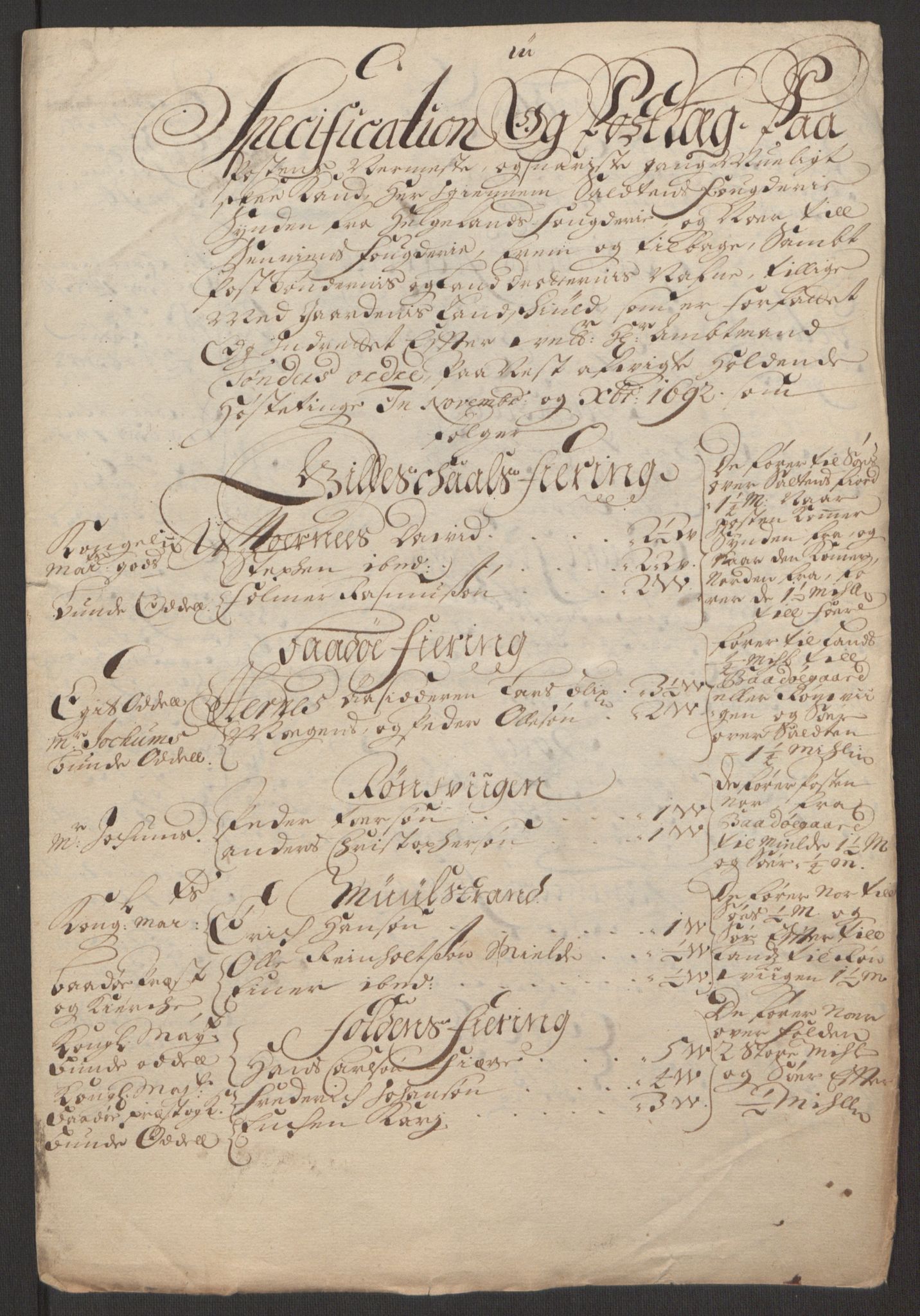 Rentekammeret inntil 1814, Reviderte regnskaper, Fogderegnskap, AV/RA-EA-4092/R66/L4577: Fogderegnskap Salten, 1691-1693, p. 250