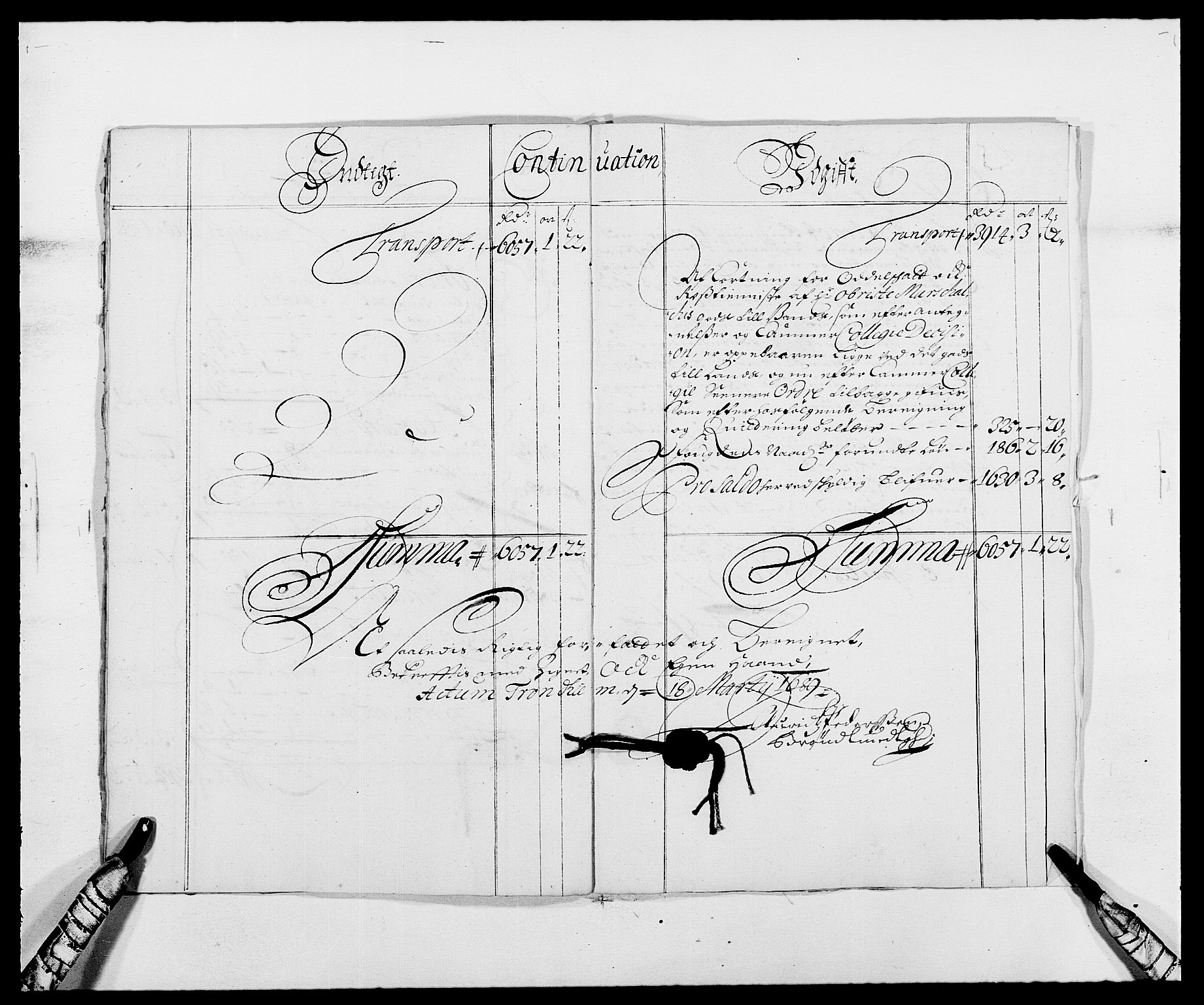 Rentekammeret inntil 1814, Reviderte regnskaper, Fogderegnskap, AV/RA-EA-4092/R57/L3846: Fogderegnskap Fosen, 1688, p. 10