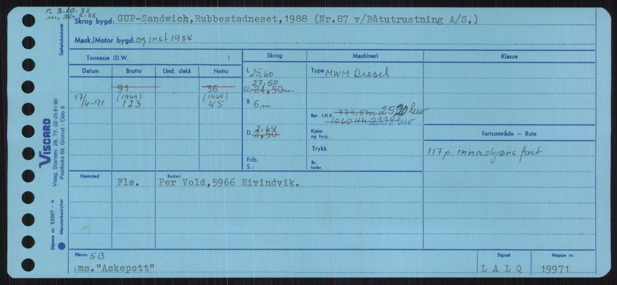 Sjøfartsdirektoratet med forløpere, Skipsmålingen, AV/RA-S-1627/H/Ha/L0001/0001: Fartøy, A-Eig / Fartøy A-Bjøn, p. 439