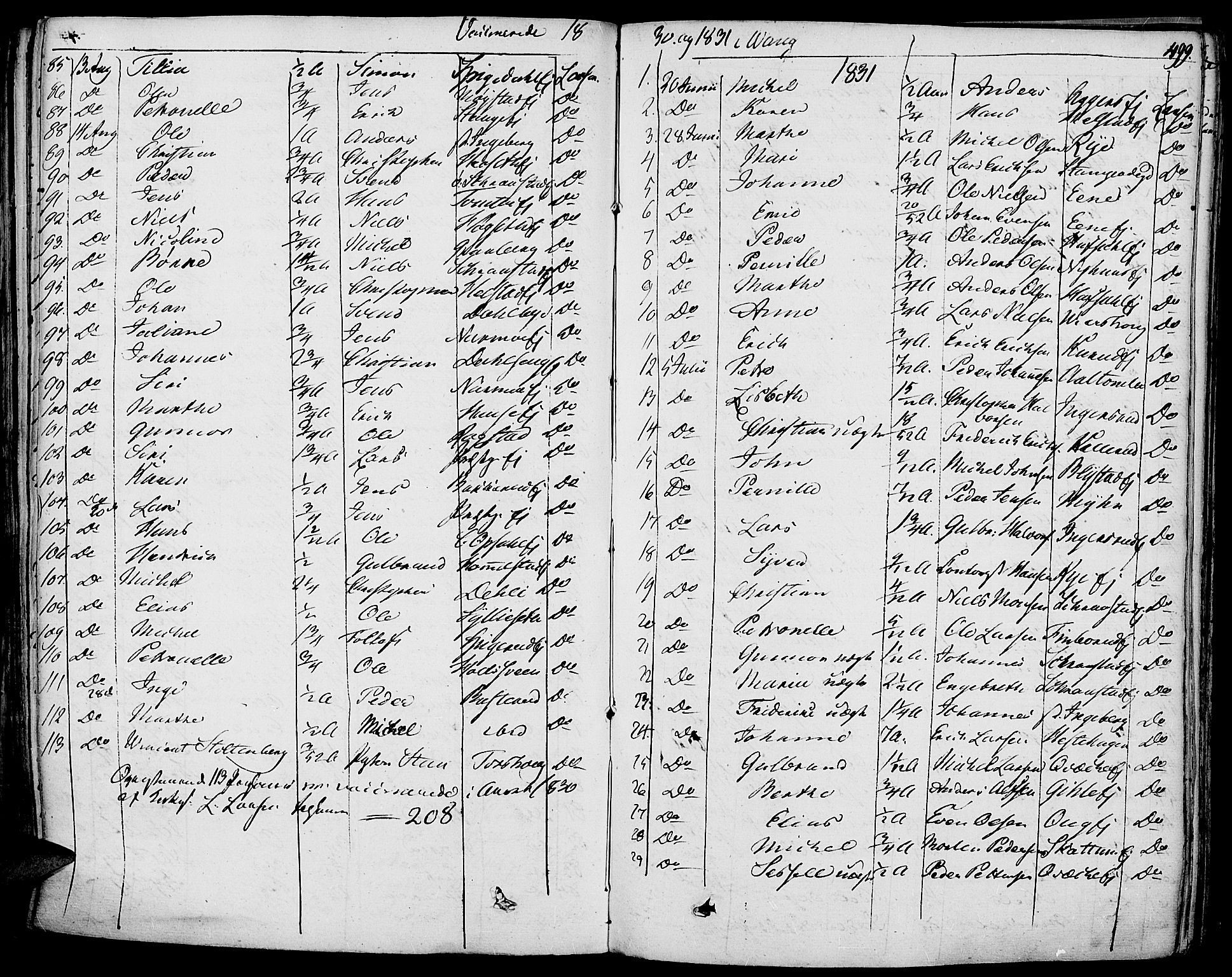 Vang prestekontor, Hedmark, AV/SAH-PREST-008/H/Ha/Haa/L0009: Parish register (official) no. 9, 1826-1841, p. 499