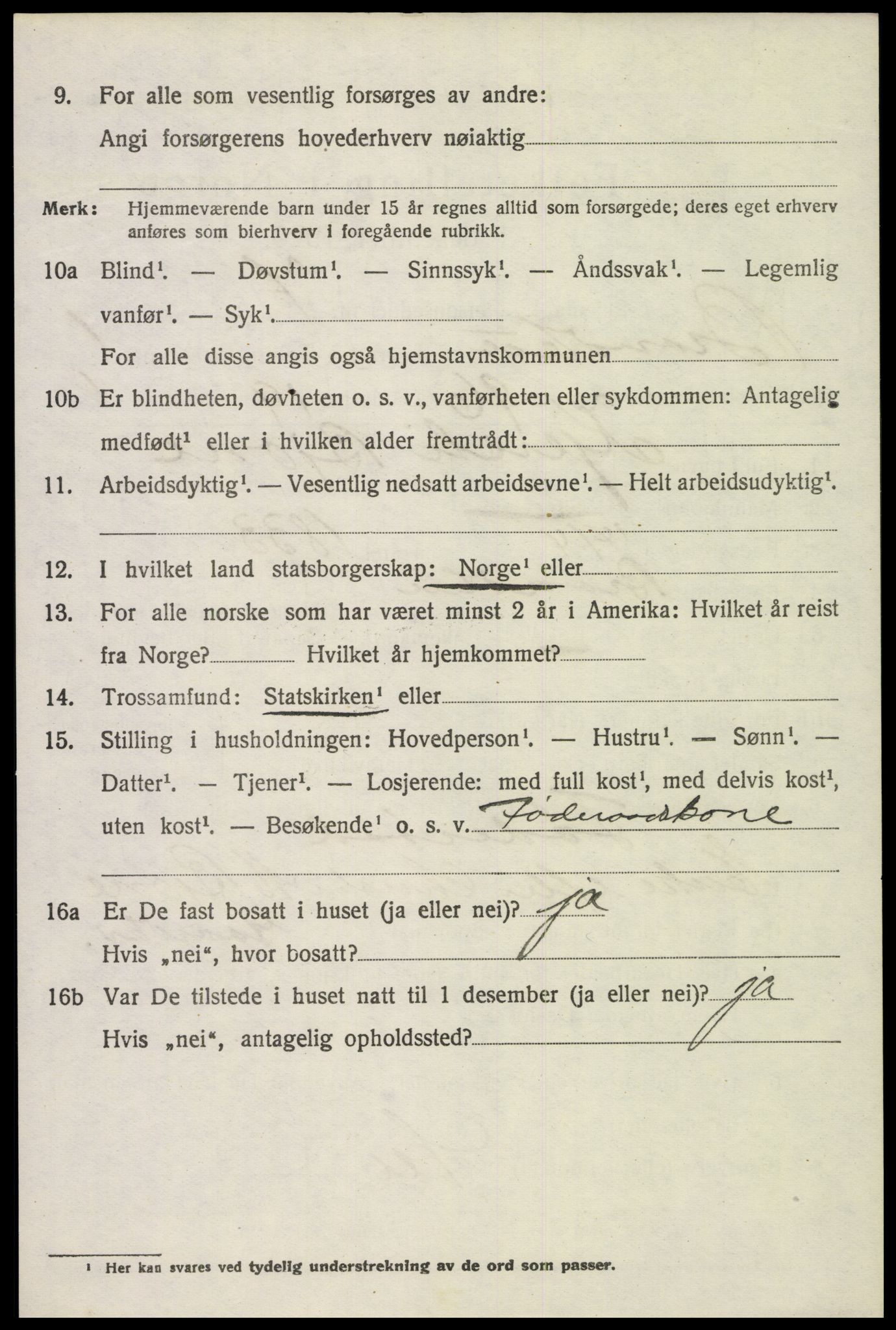 SAH, 1920 census for Brandbu, 1920, p. 3066