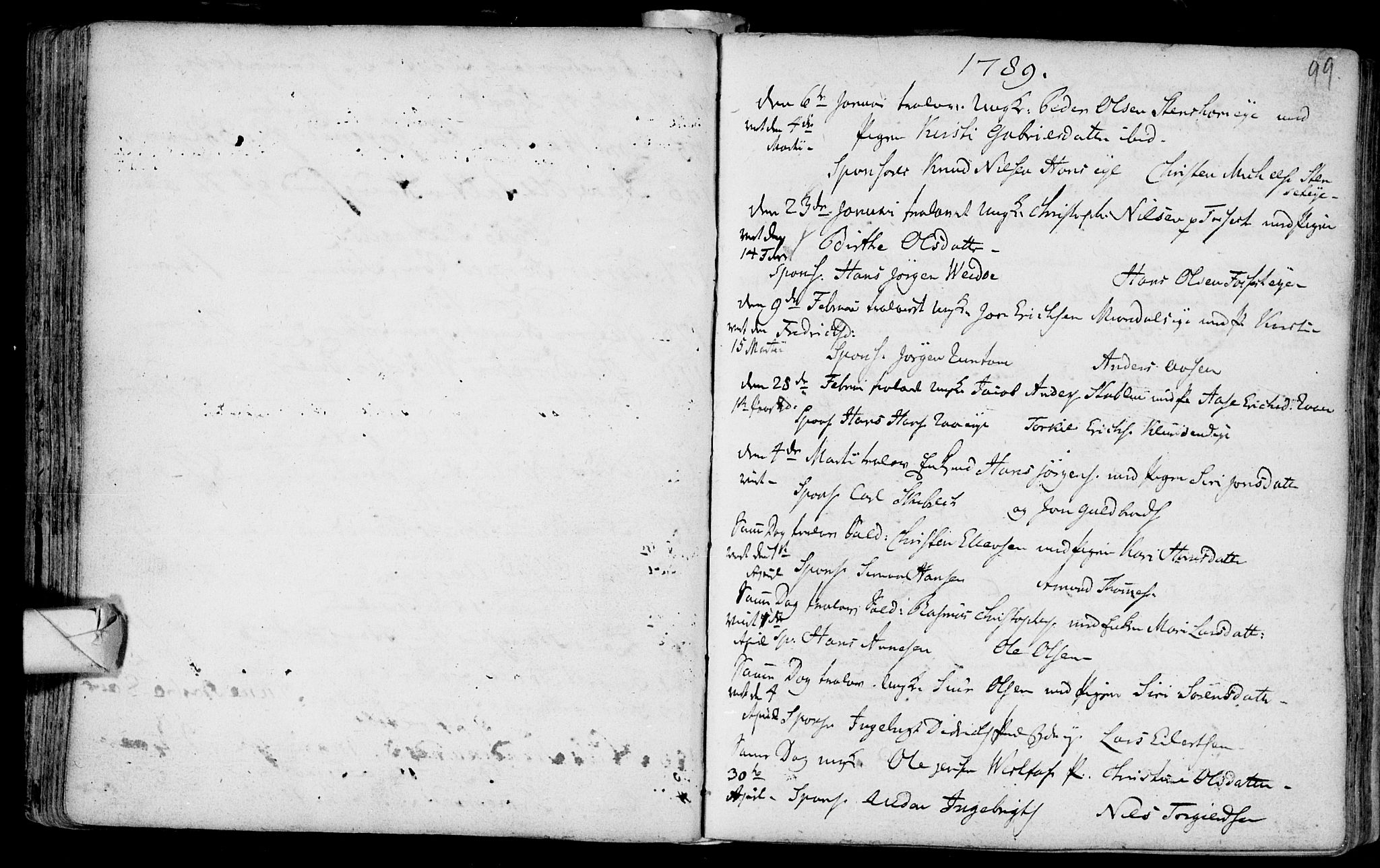 Eiker kirkebøker, AV/SAKO-A-4/F/Fa/L0007: Parish register (official) no. I 7 /1, 1733-1808, p. 99