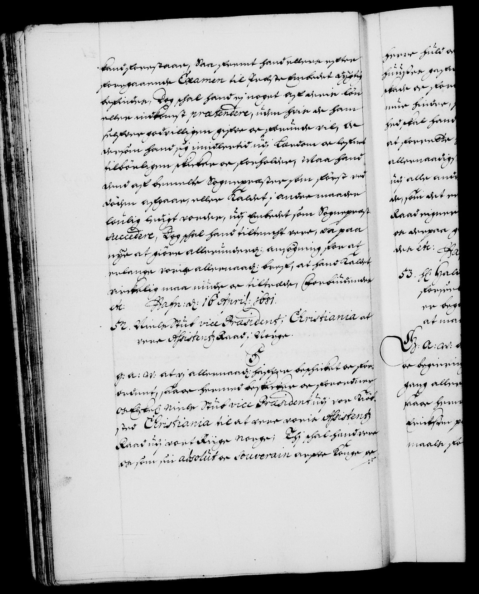 Danske Kanselli 1572-1799, RA/EA-3023/F/Fc/Fca/Fcaa/L0013: Norske registre (mikrofilm), 1681-1684, p. 41b