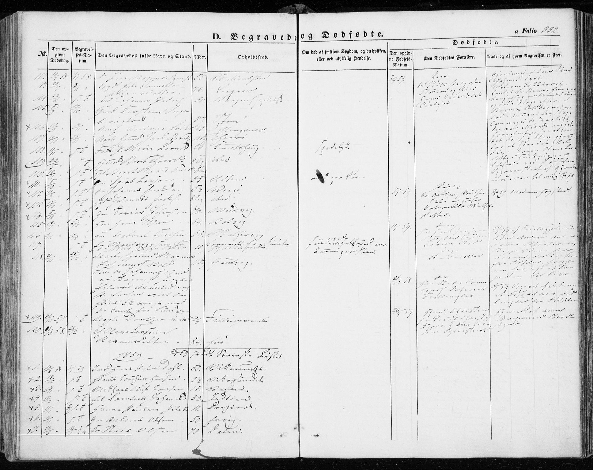 Ministerialprotokoller, klokkerbøker og fødselsregistre - Sør-Trøndelag, SAT/A-1456/634/L0530: Parish register (official) no. 634A06, 1852-1860, p. 332