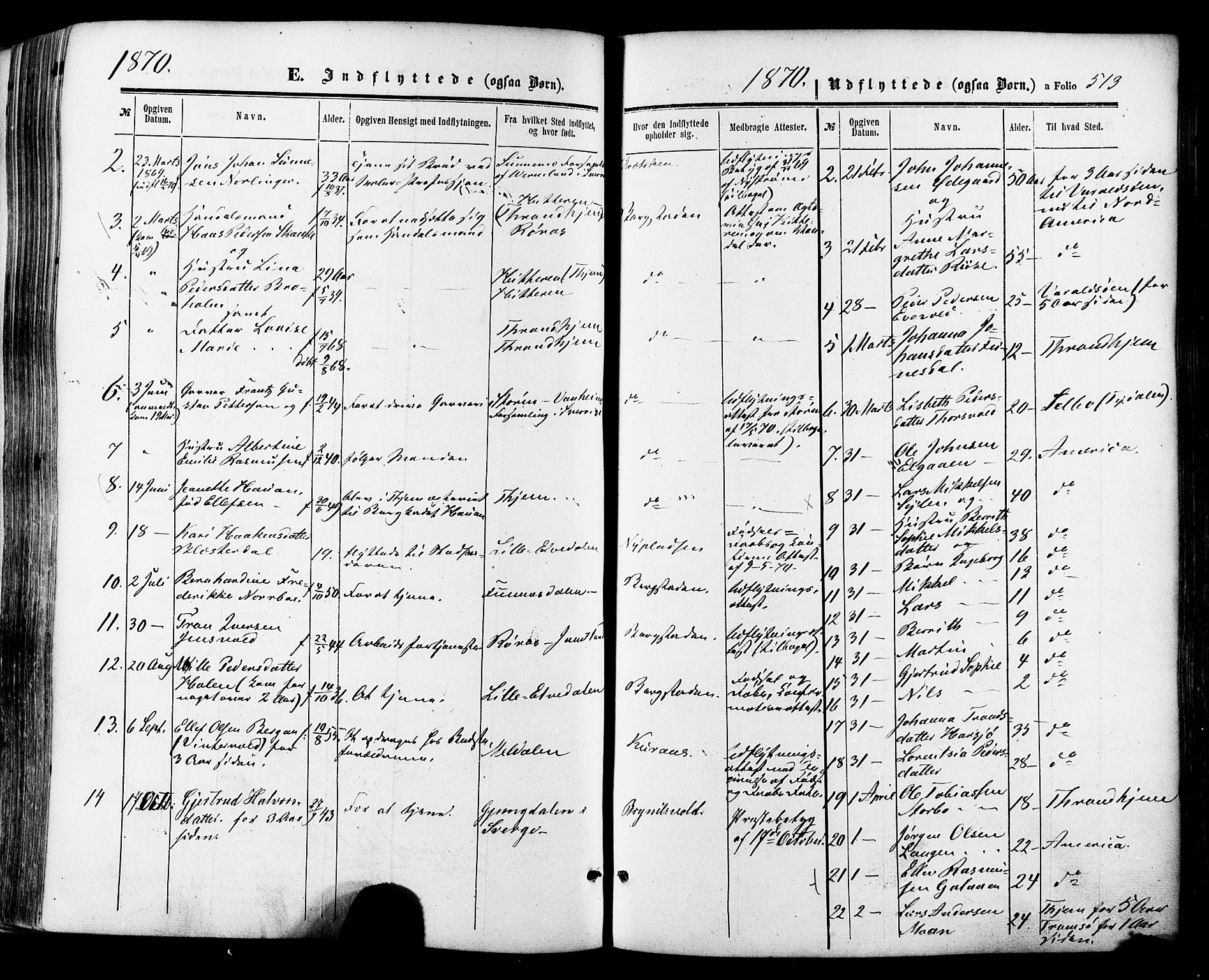 Ministerialprotokoller, klokkerbøker og fødselsregistre - Sør-Trøndelag, SAT/A-1456/681/L0932: Parish register (official) no. 681A10, 1860-1878, p. 513