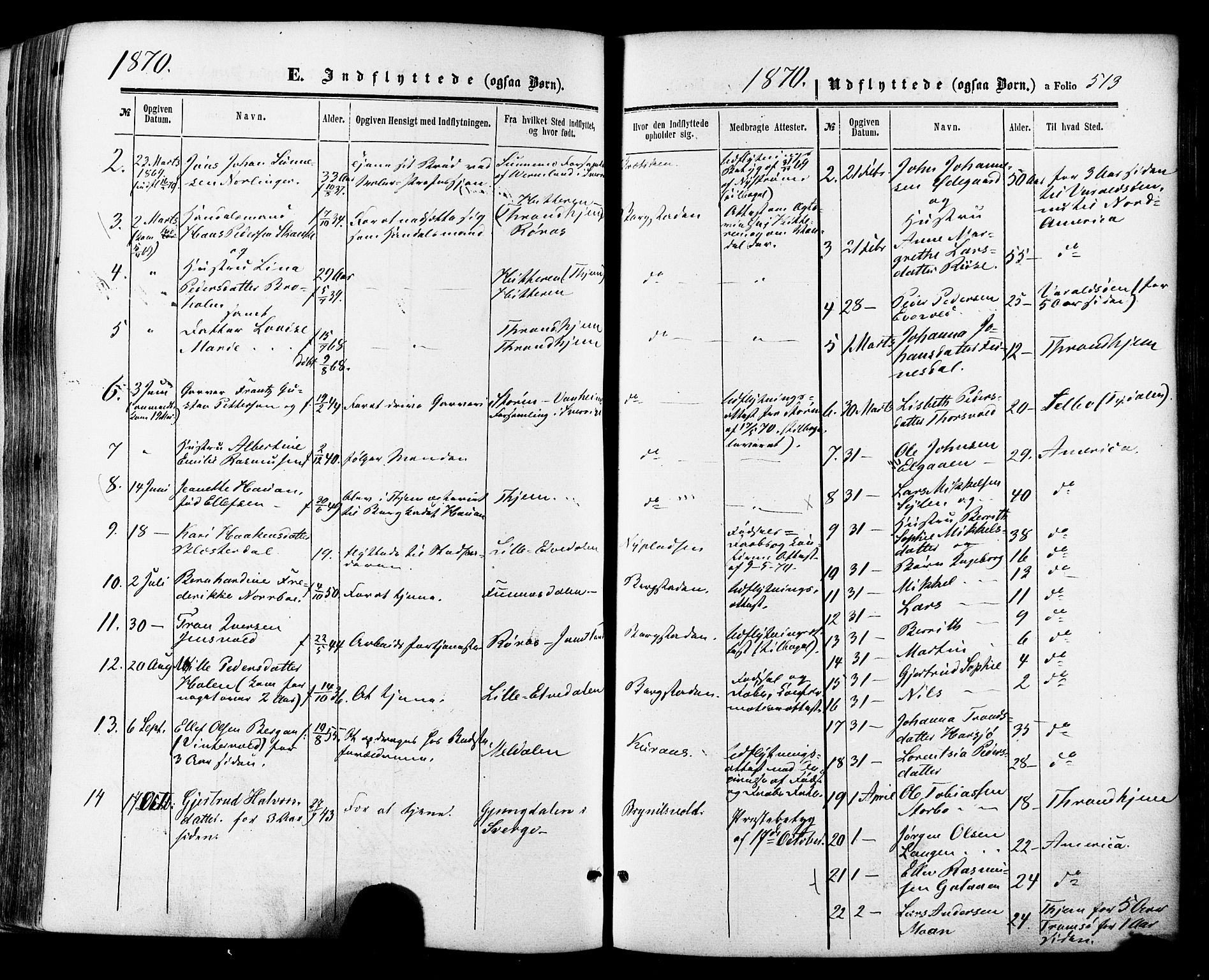 Ministerialprotokoller, klokkerbøker og fødselsregistre - Sør-Trøndelag, AV/SAT-A-1456/681/L0932: Parish register (official) no. 681A10, 1860-1878, p. 513