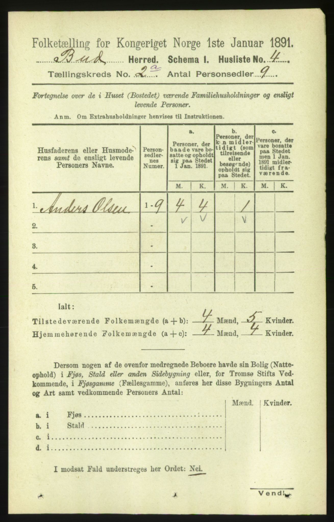 RA, 1891 census for 1549 Bud, 1891, p. 653