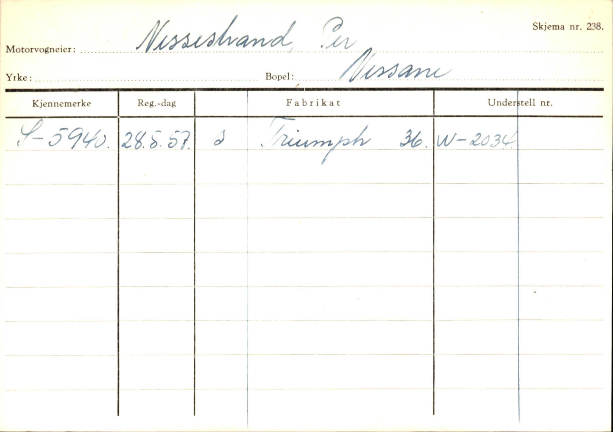 Statens vegvesen, Sogn og Fjordane vegkontor, AV/SAB-A-5301/4/F/L0132: Eigarregister Askvoll A-Å. Balestrand A-Å, 1945-1975, p. 2186