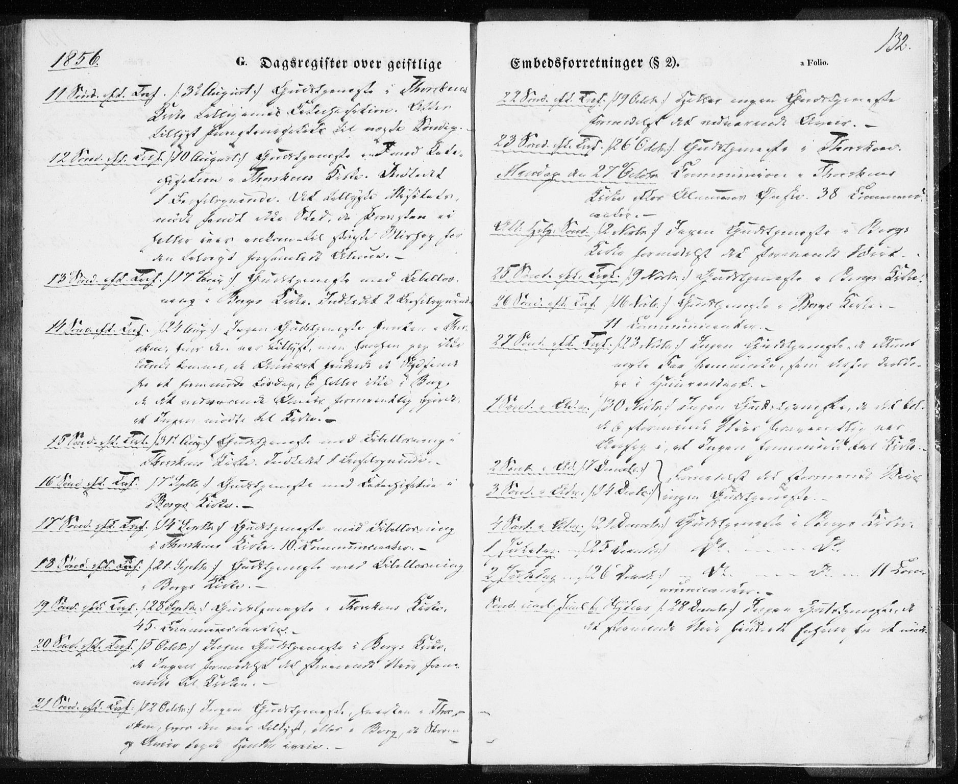 Berg sokneprestkontor, AV/SATØ-S-1318/G/Ga/Gaa/L0001kirke: Parish register (official) no. 1, 1846-1859, p. 132