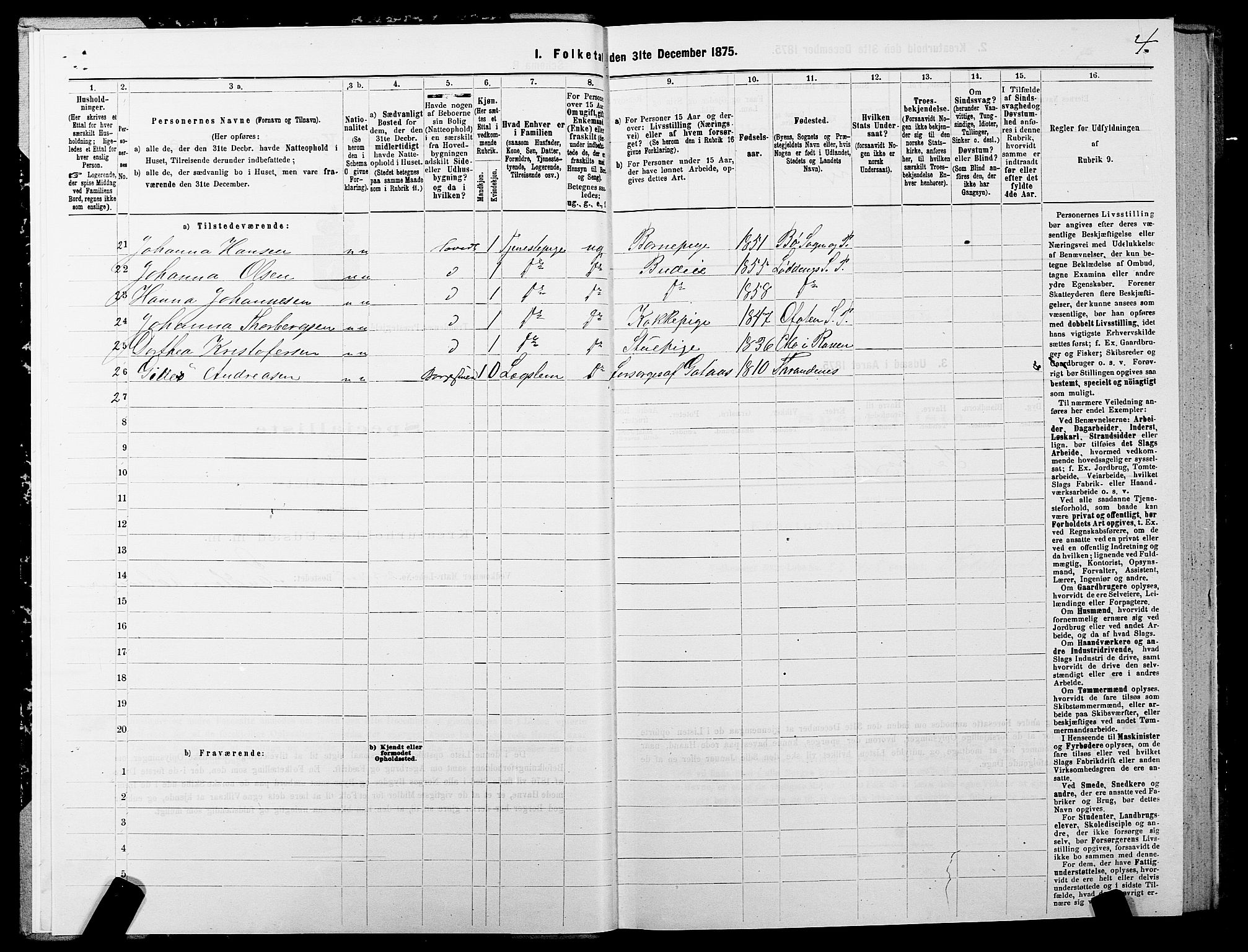 SATØ, 1875 census for 1914P Trondenes, 1875, p. 3004