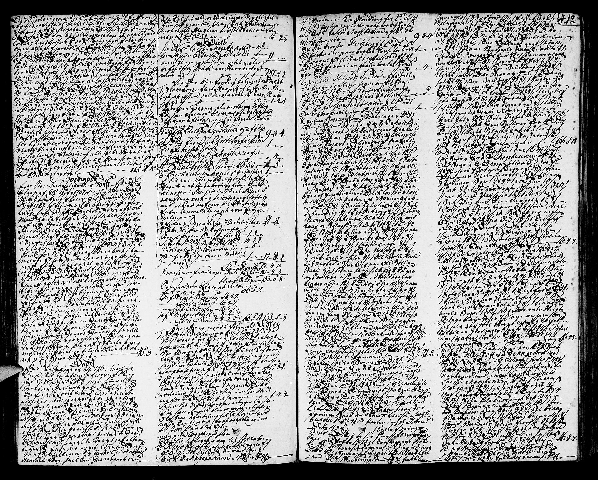 Sunnhordland sorenskrivar, SAB/A-2401/1/H/Ha/Haa/L0010: Skifteprotokollar. Register i protokoll. Fol. 565-ut, 1790-1792, p. 411b-412a