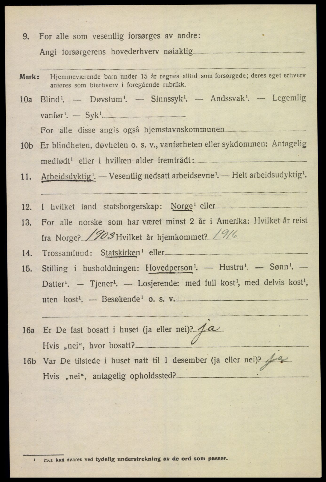 SAK, 1920 census for Sør-Audnedal, 1920, p. 1814