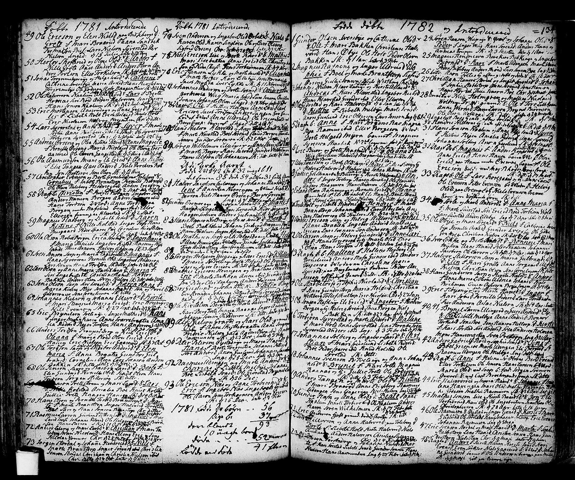 Skjeberg prestekontor Kirkebøker, AV/SAO-A-10923/F/Fa/L0002: Parish register (official) no. I 2, 1726-1791, p. 134