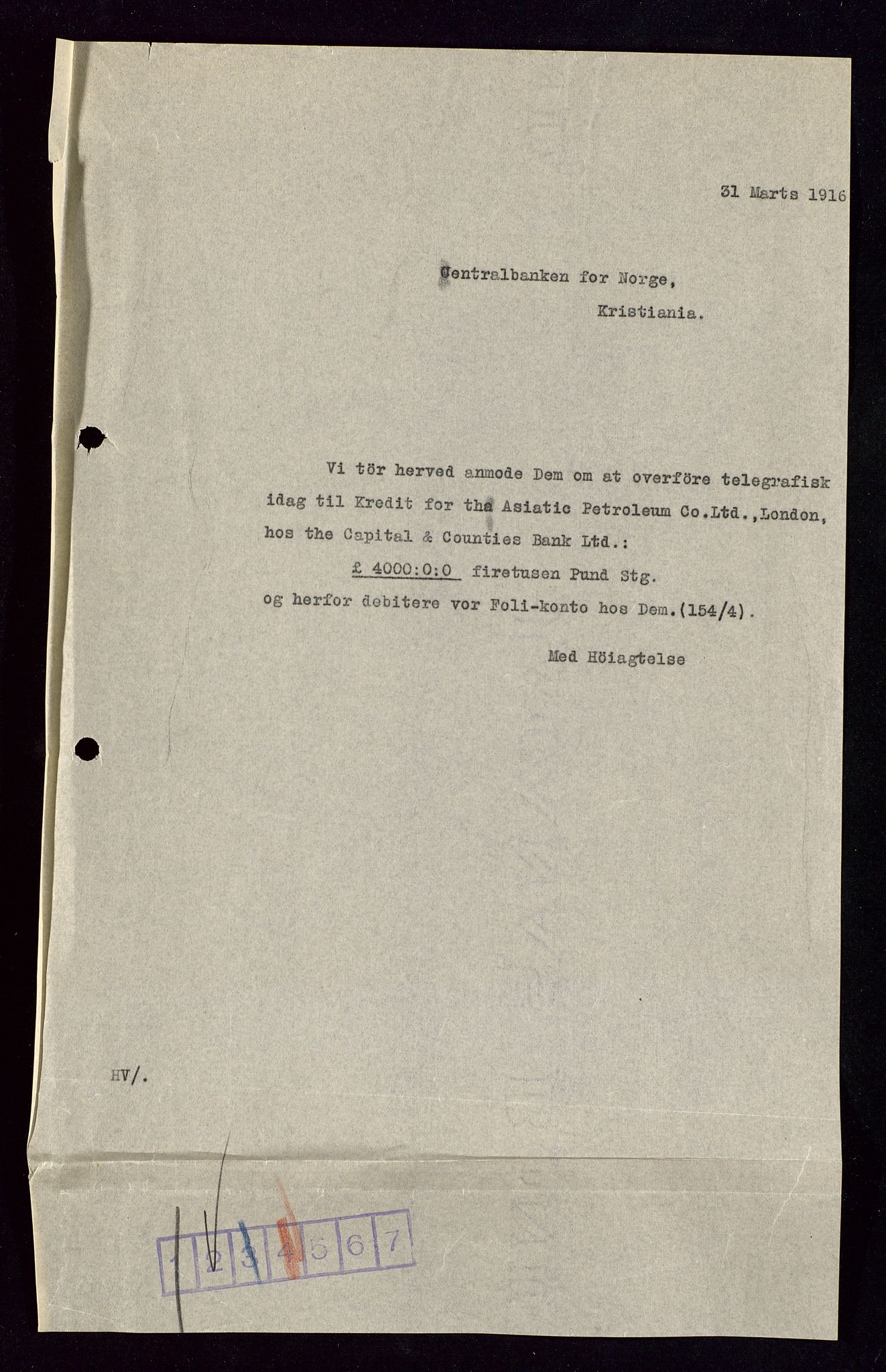 Pa 1521 - A/S Norske Shell, AV/SAST-A-101915/E/Ea/Eaa/L0002: Sjefskorrespondanse, 1917-1918, p. 184