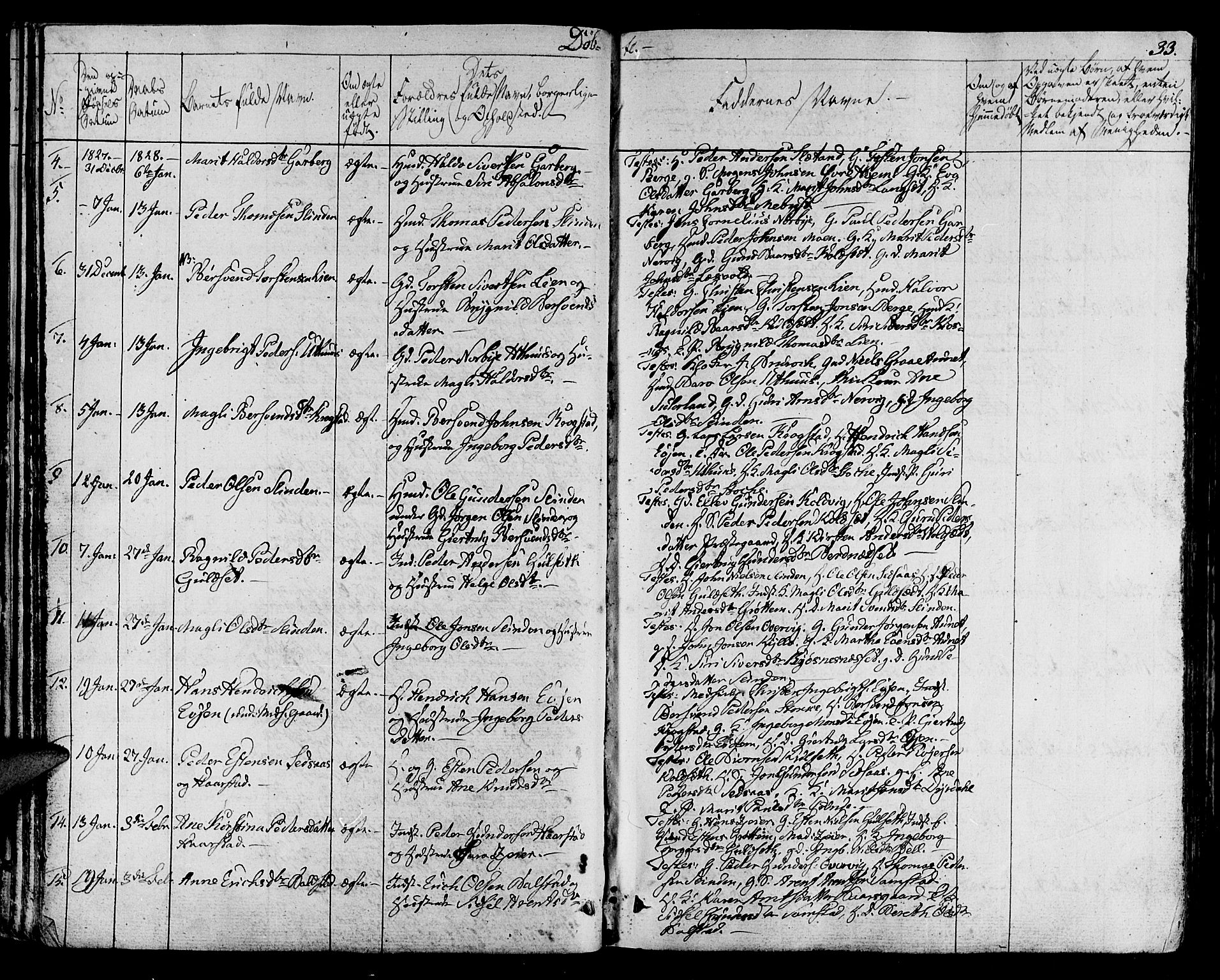 Ministerialprotokoller, klokkerbøker og fødselsregistre - Sør-Trøndelag, AV/SAT-A-1456/695/L1143: Parish register (official) no. 695A05 /1, 1824-1842, p. 33
