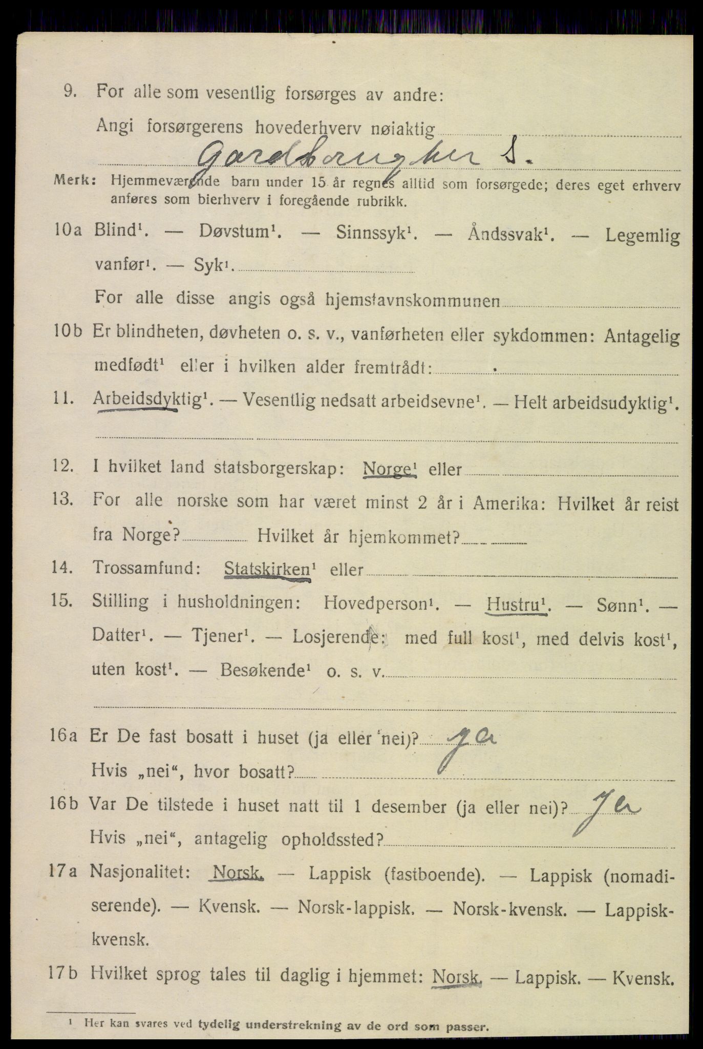 SAT, 1920 census for Rødøy, 1920, p. 5067