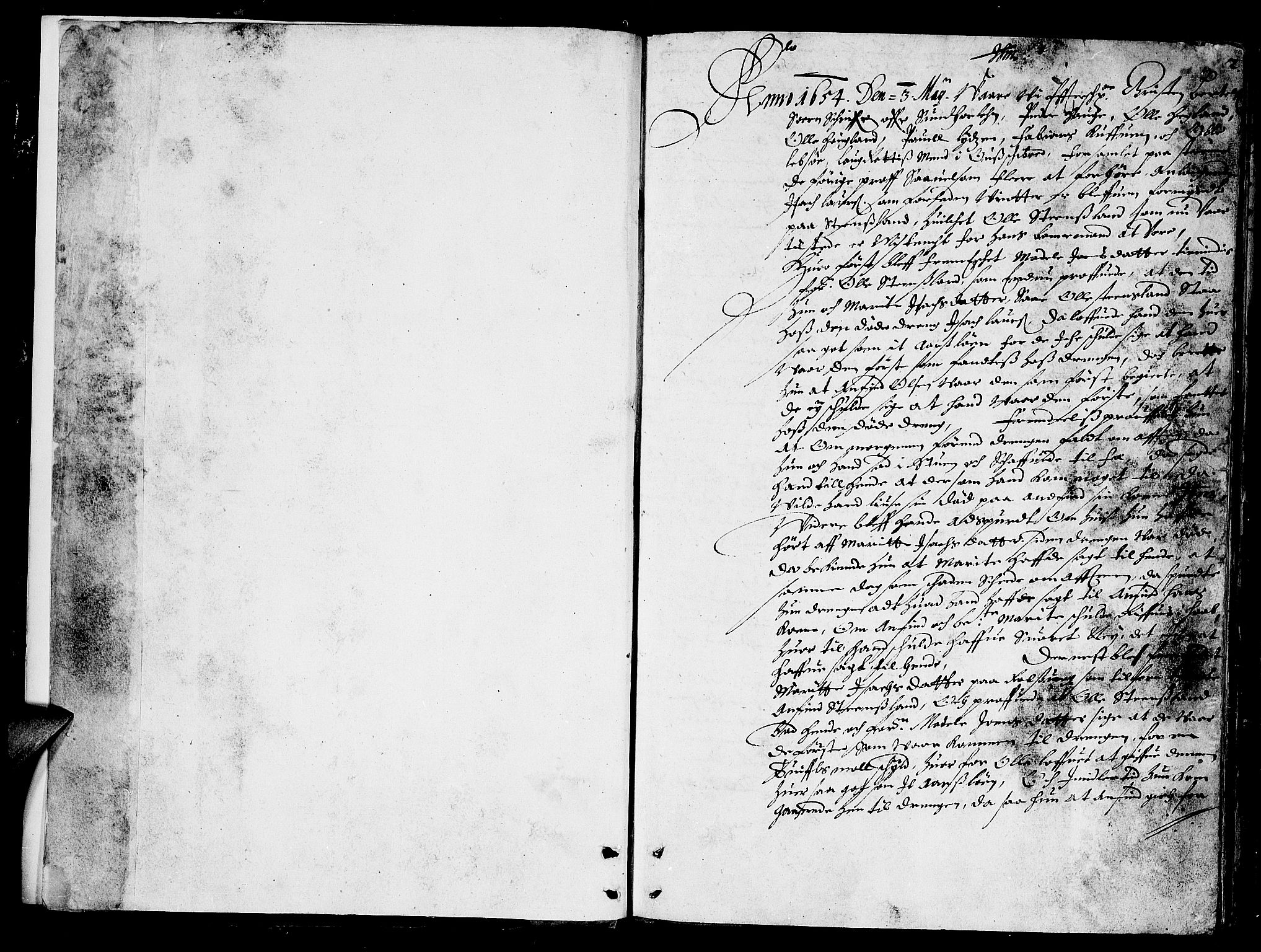 Sunnhordland sorenskrivar, SAB/A-2401/1/F/Faa/L0004: Tingbøker, 1654-1655, p. 1b-2a