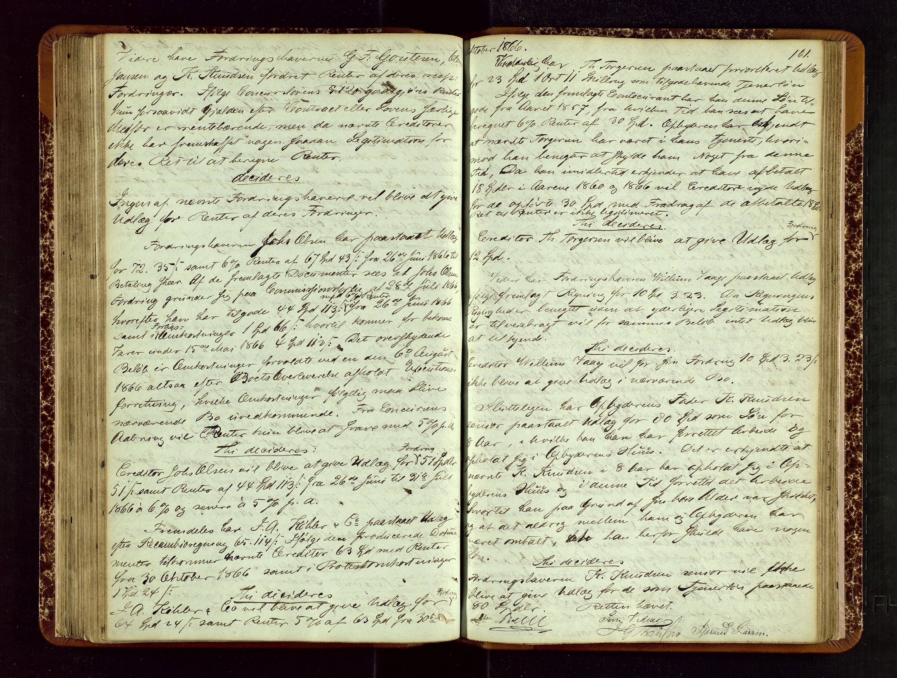 Ryfylke tingrett, AV/SAST-A-100055/001/IV/IVF/L0007: Skifteforhandlingsprotokoll B 1, 1852-1870, p. 161