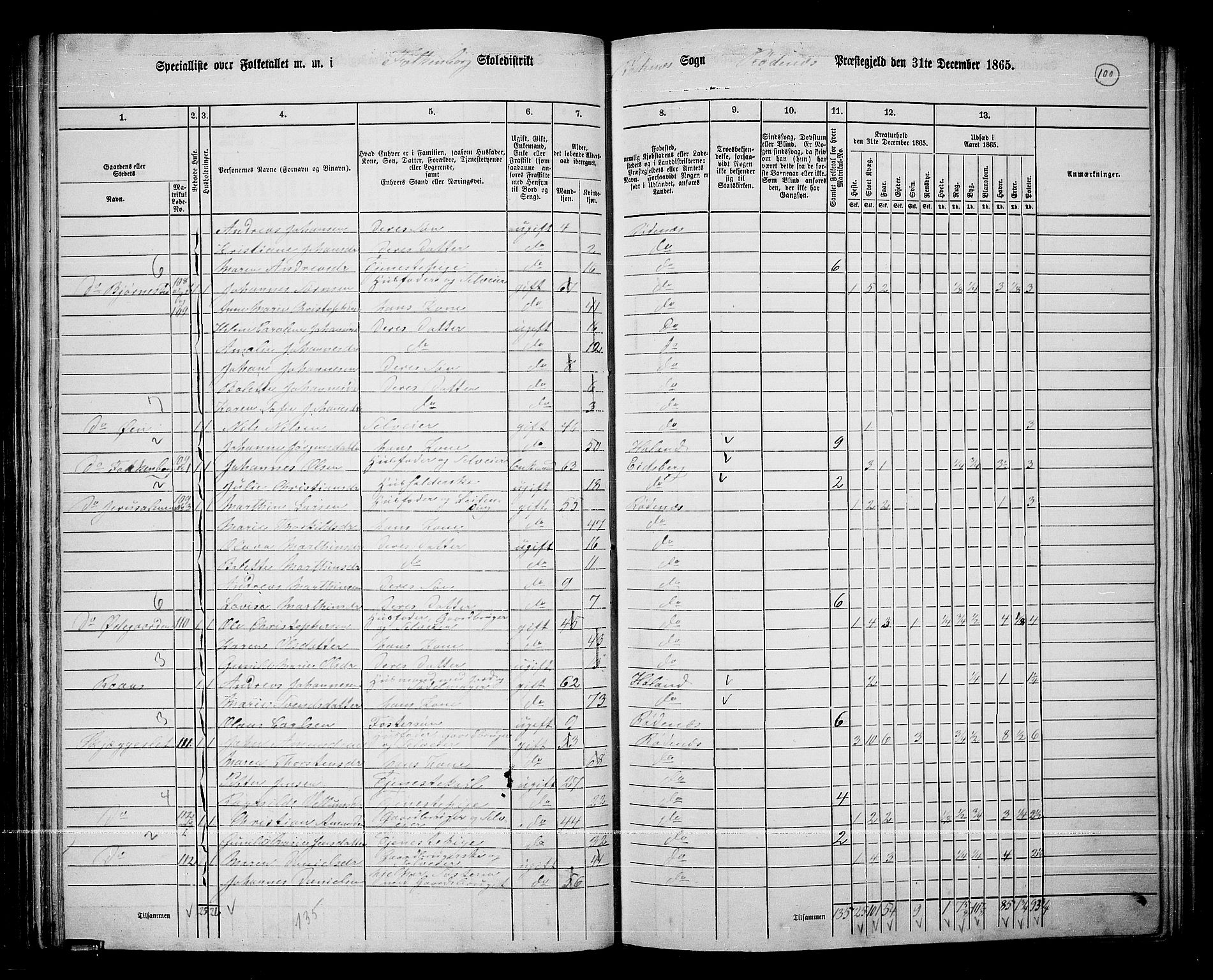 RA, 1865 census for Rødenes, 1865, p. 89