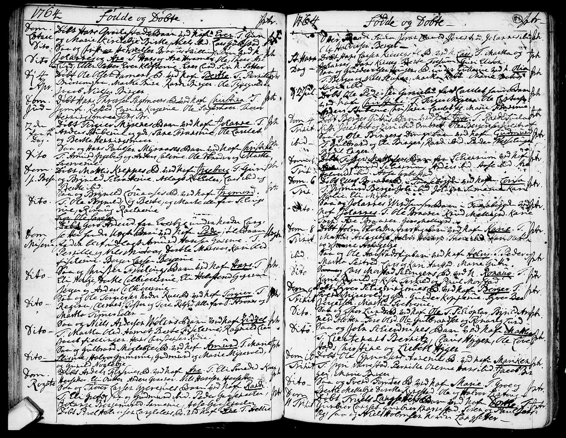 Trøgstad prestekontor Kirkebøker, AV/SAO-A-10925/F/Fa/L0004: Parish register (official) no. I 4, 1750-1784, p. 41