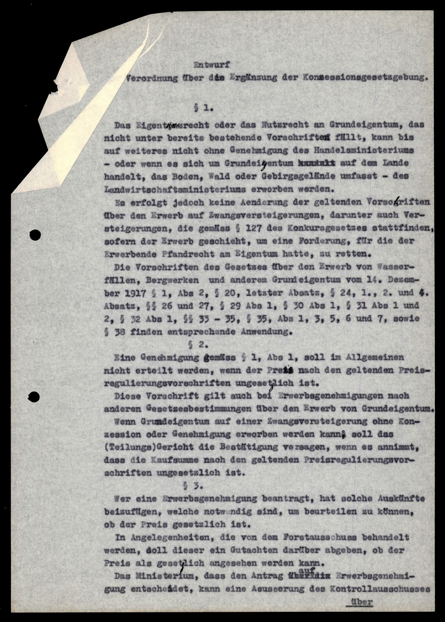 Forsvarets Overkommando. 2 kontor. Arkiv 11.4. Spredte tyske arkivsaker, AV/RA-RAFA-7031/D/Dar/Darb/L0013: Reichskommissariat - Hauptabteilung Vervaltung, 1917-1942, p. 113