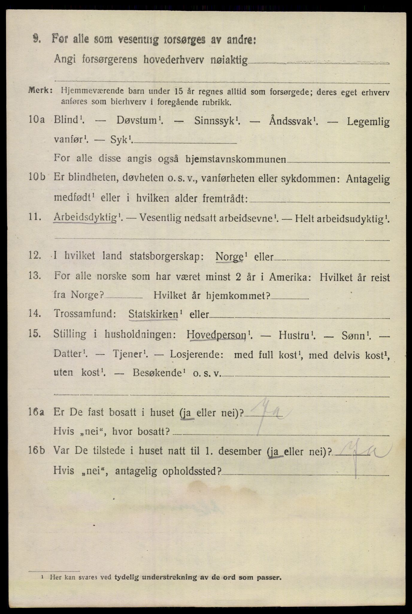 SAKO, 1920 census for Lunde, 1920, p. 4286