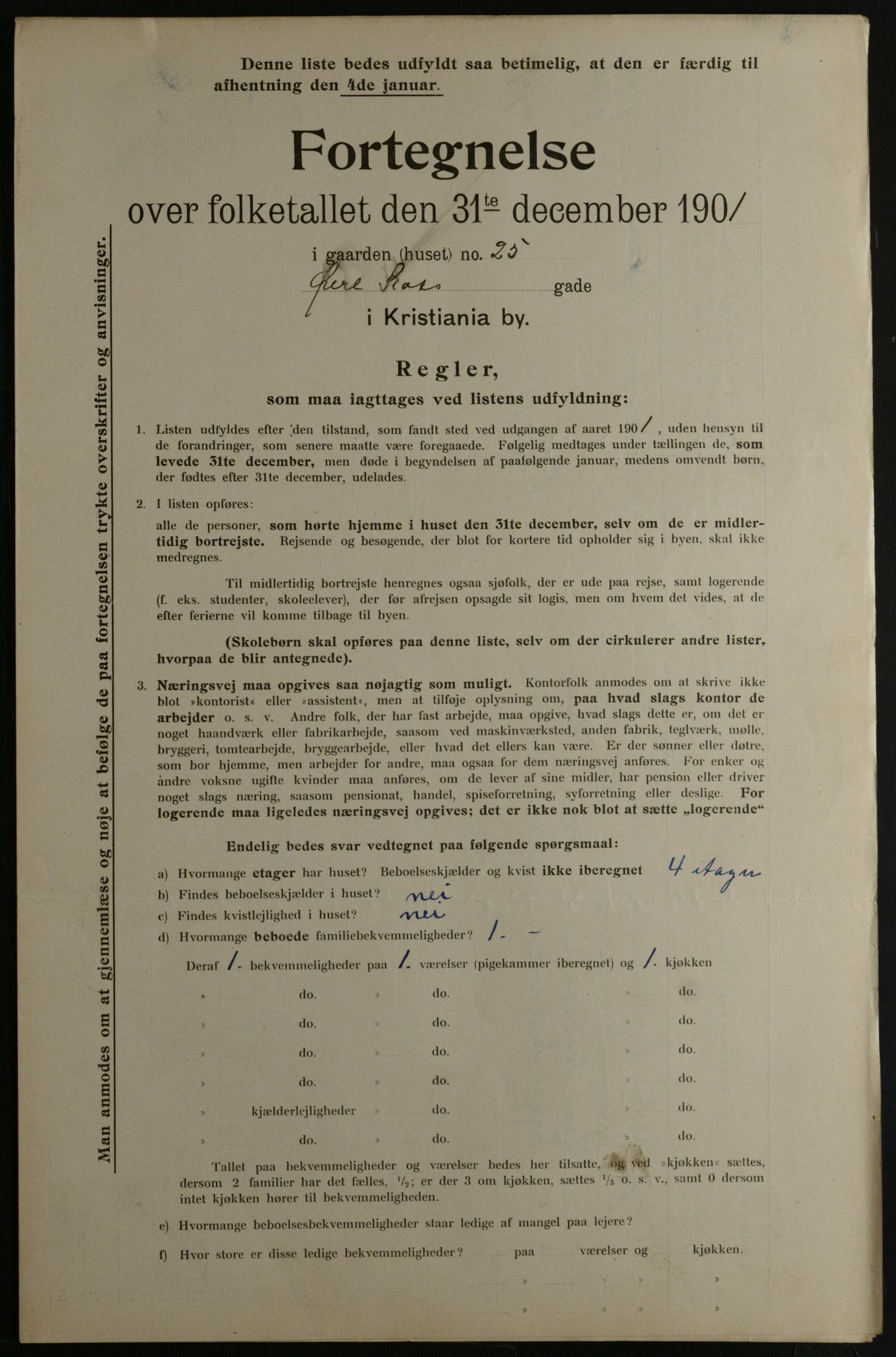 OBA, Municipal Census 1901 for Kristiania, 1901, p. 19780