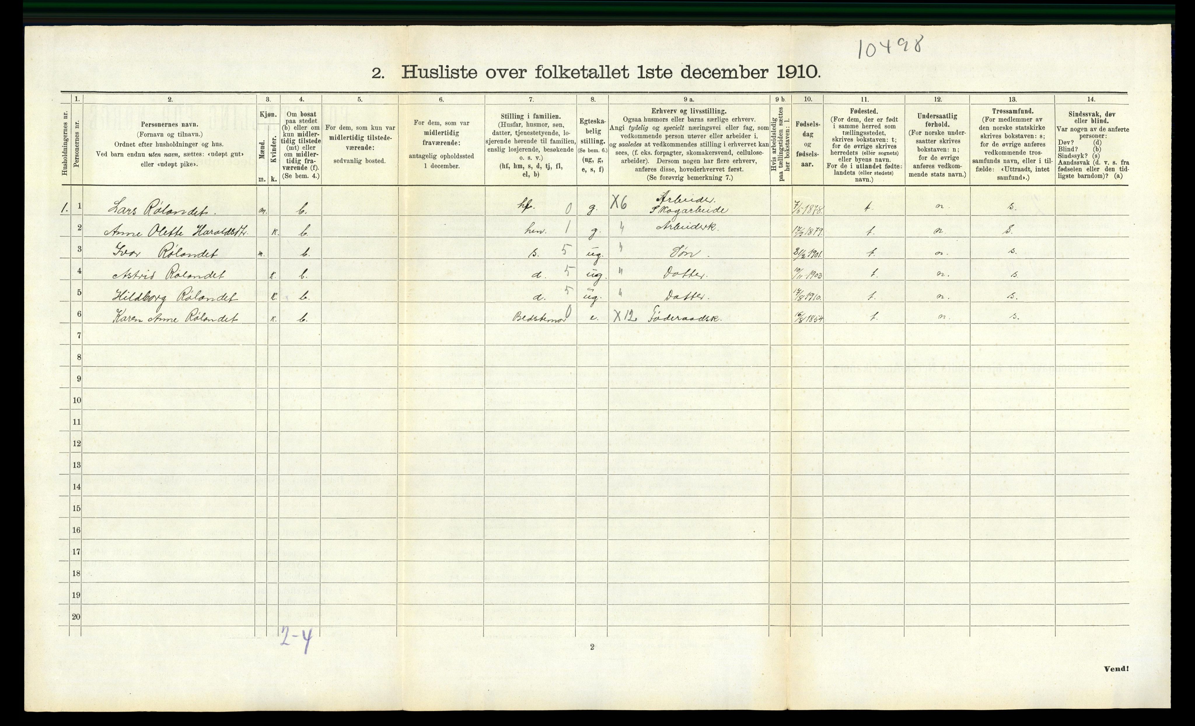 RA, 1910 census for Drangedal, 1910, p. 776