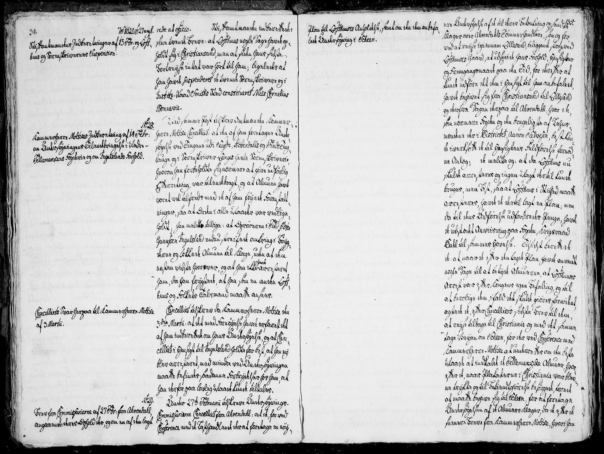 Danske Kanselli, Skapsaker, AV/RA-EA-4061/F/L0101: Skap 16, pakke 7 VII, 1787, p. 34-35