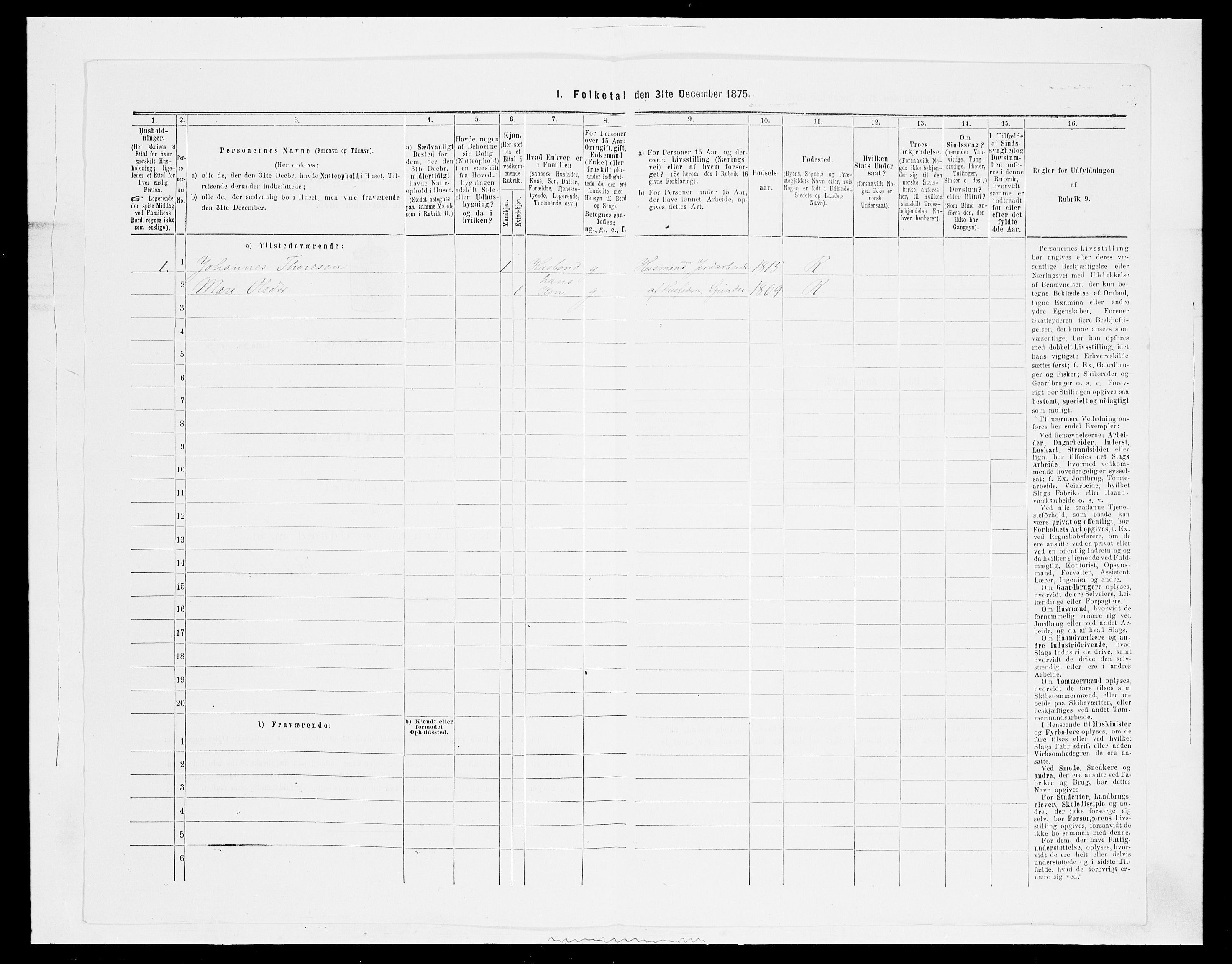 SAH, 1875 census for 0412P Ringsaker, 1875, p. 1138